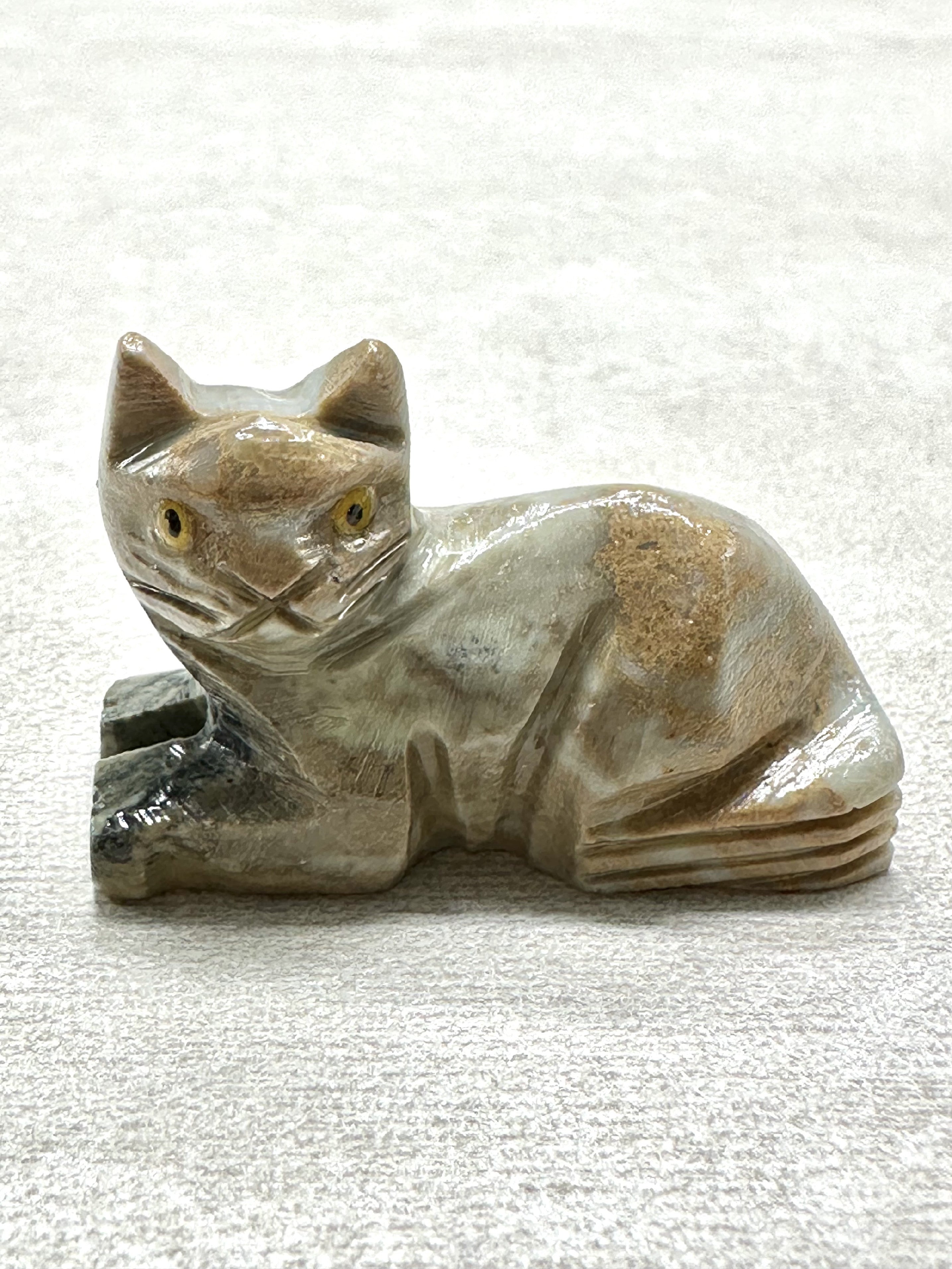 Animal made of soapstone – cat