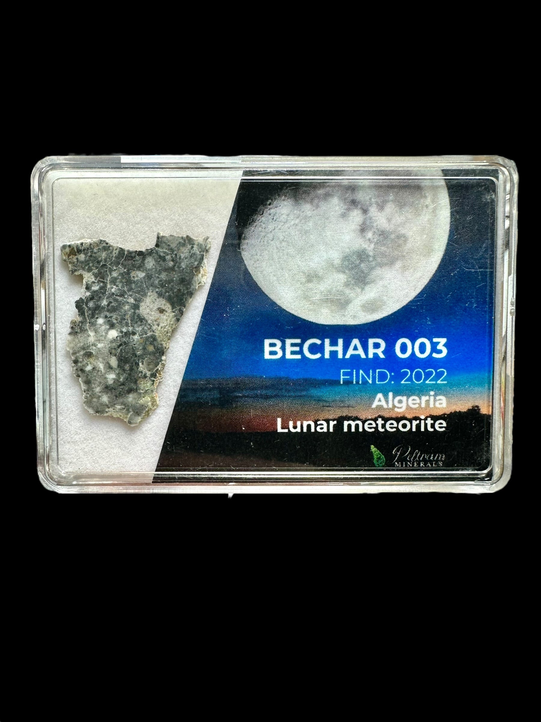 Lunar meteorite Bechar 003 – 3,28g – Algeria