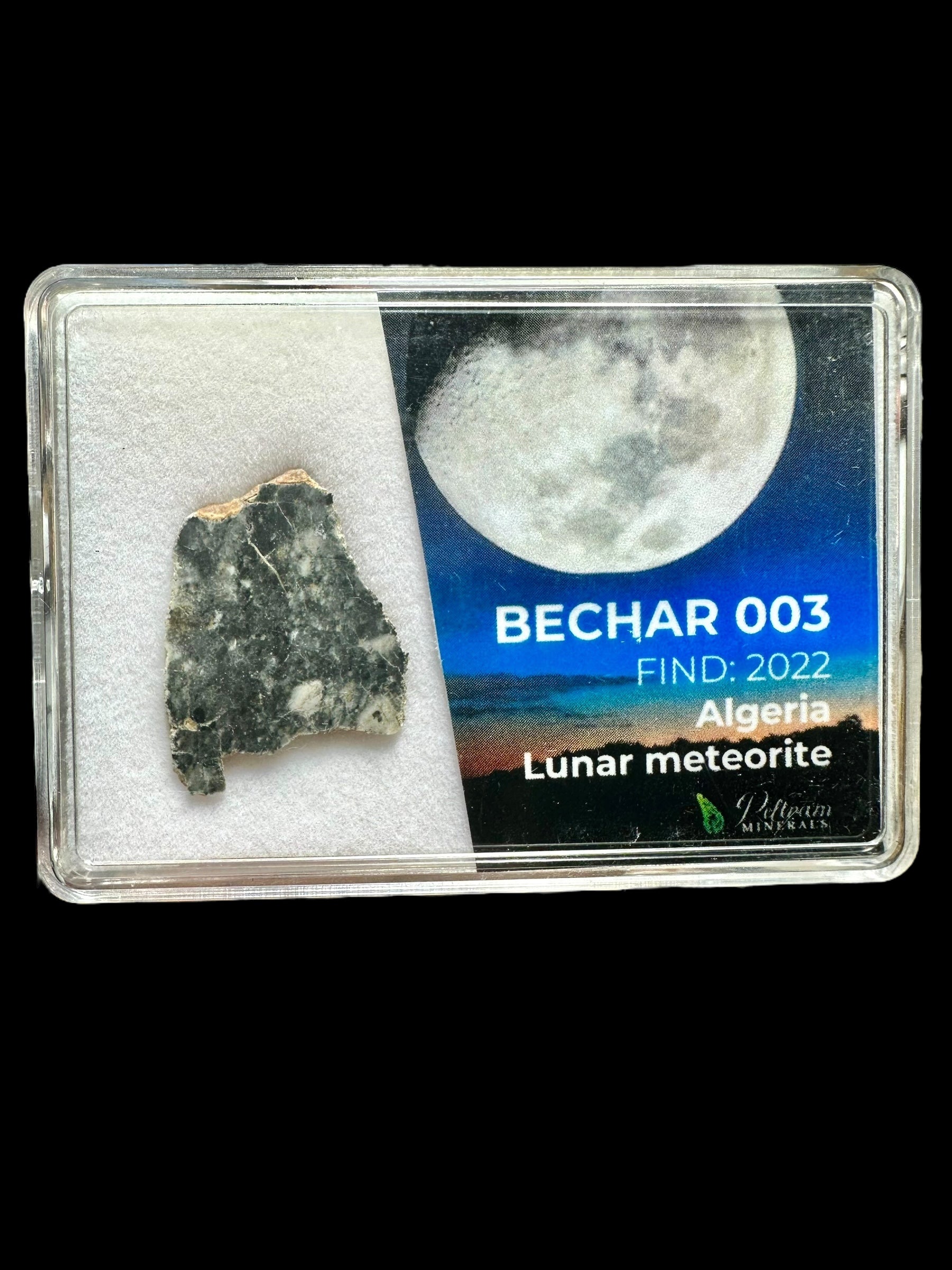 Lunar meteorite Bechar 003 – 4,66g – Algeria