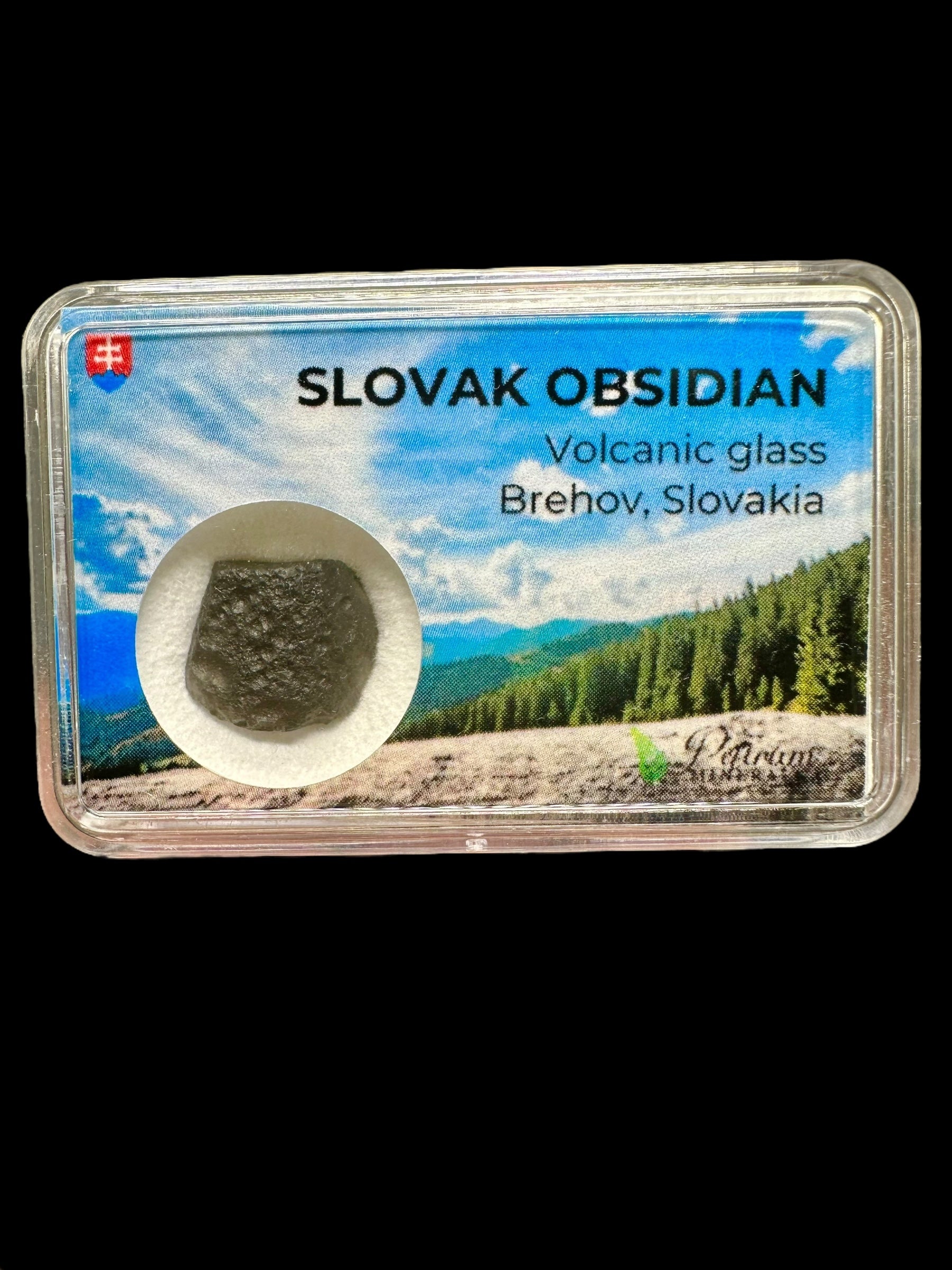 Ossidiana in box – Brehov, Slovakia – OB062