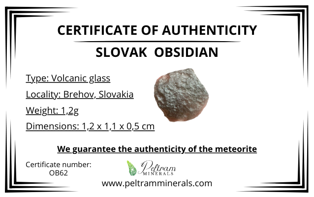 Ossidiana in box – Brehov, Slovakia – OB062