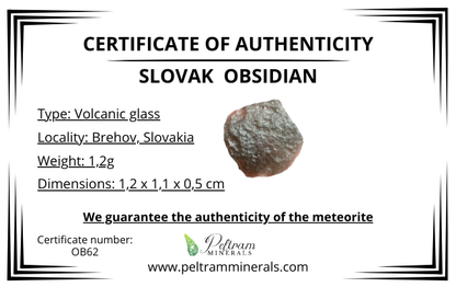 Ossidiana in box – Brehov, Slovakia – OB062