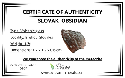 Ossidiana in box – Brehov, Slovakia – OB067