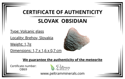 Ossidiana in box – Brehov, Slovakia – OB069