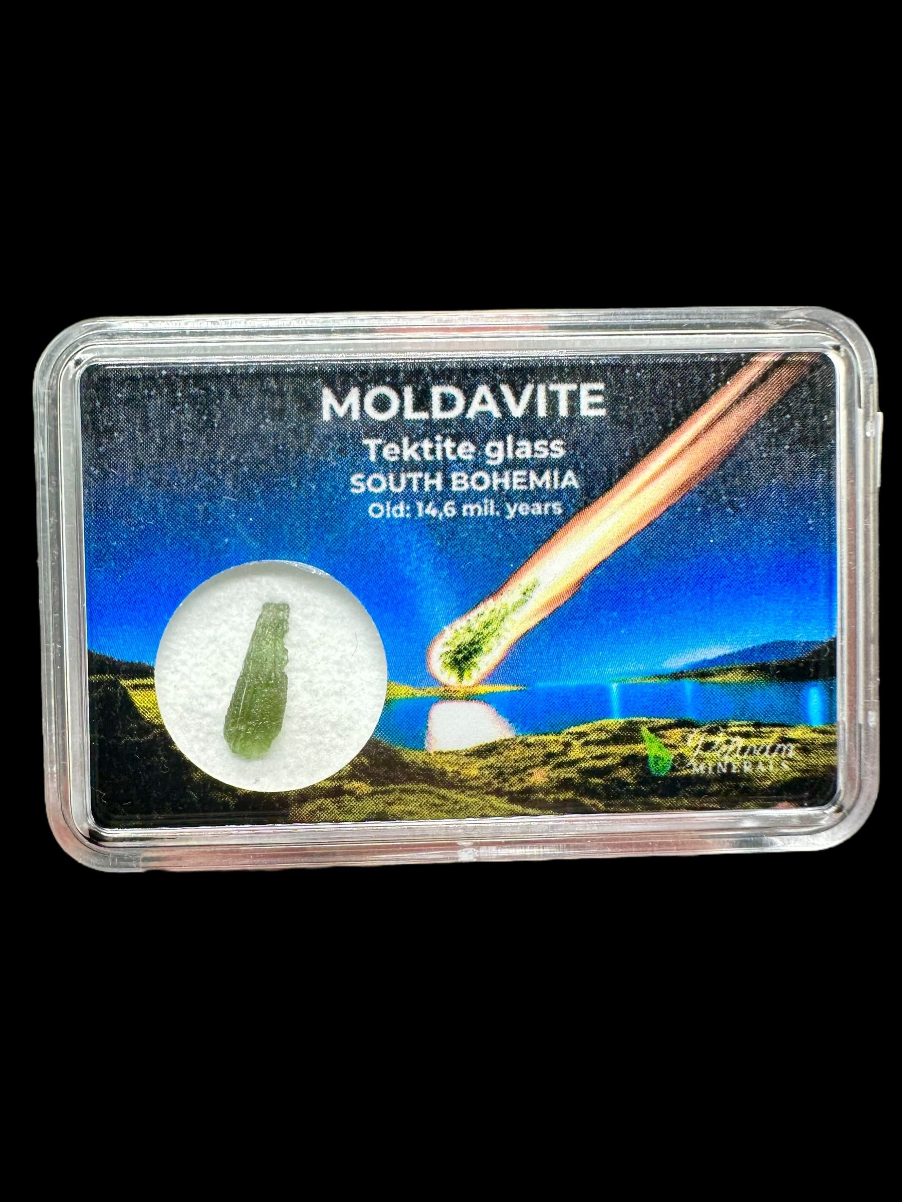 Moldavite in box – Jakule