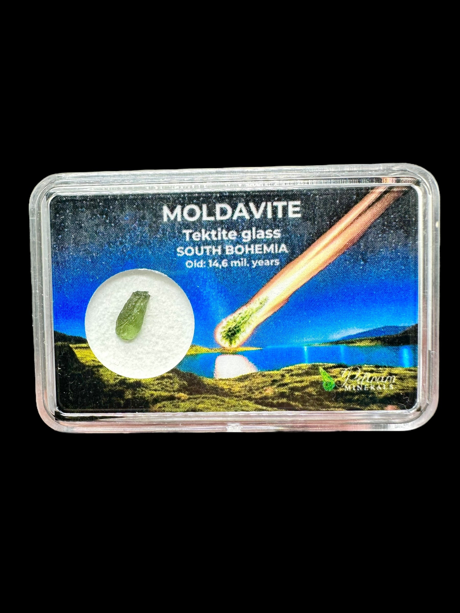 Moldavite in box – Jakule