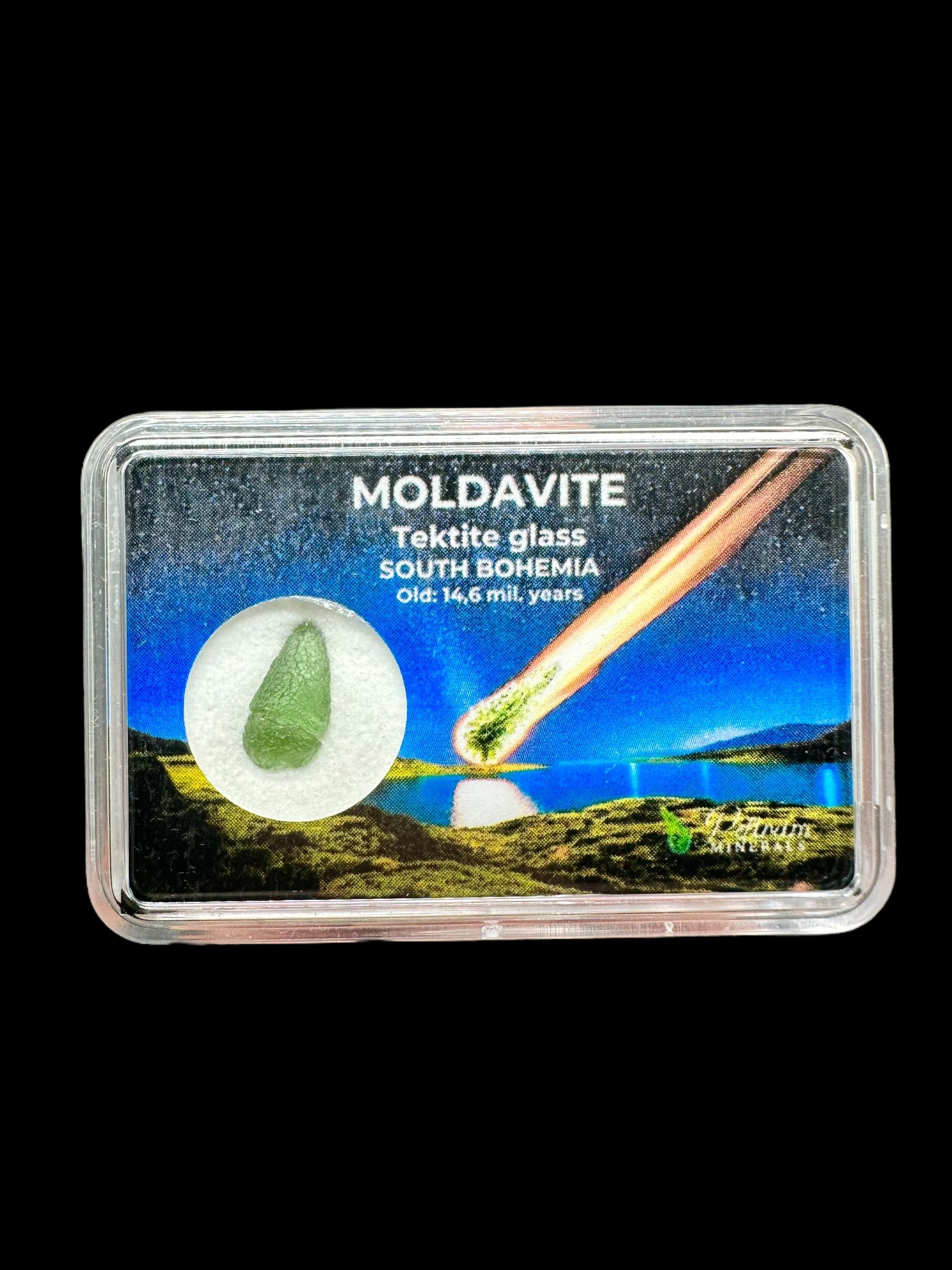 Moldavite in box – Jakule