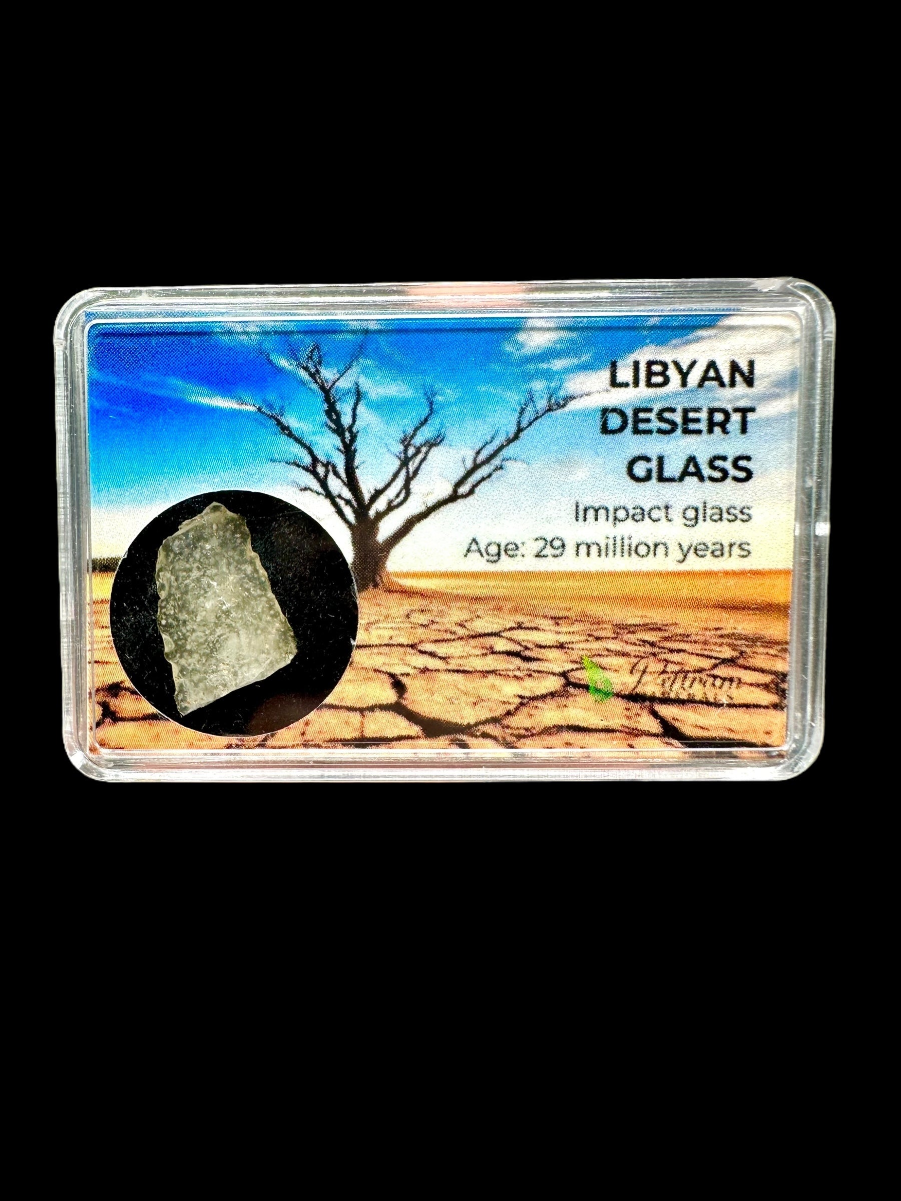 Libyan desert glass in box