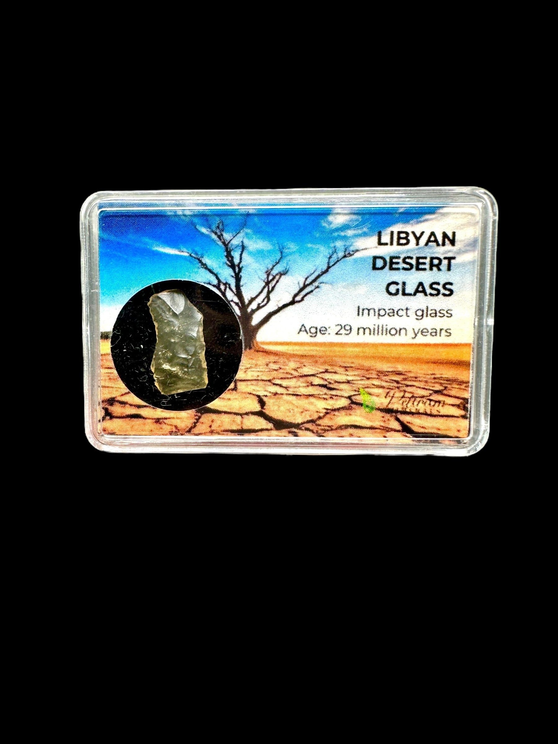 Libyan desert glass in box