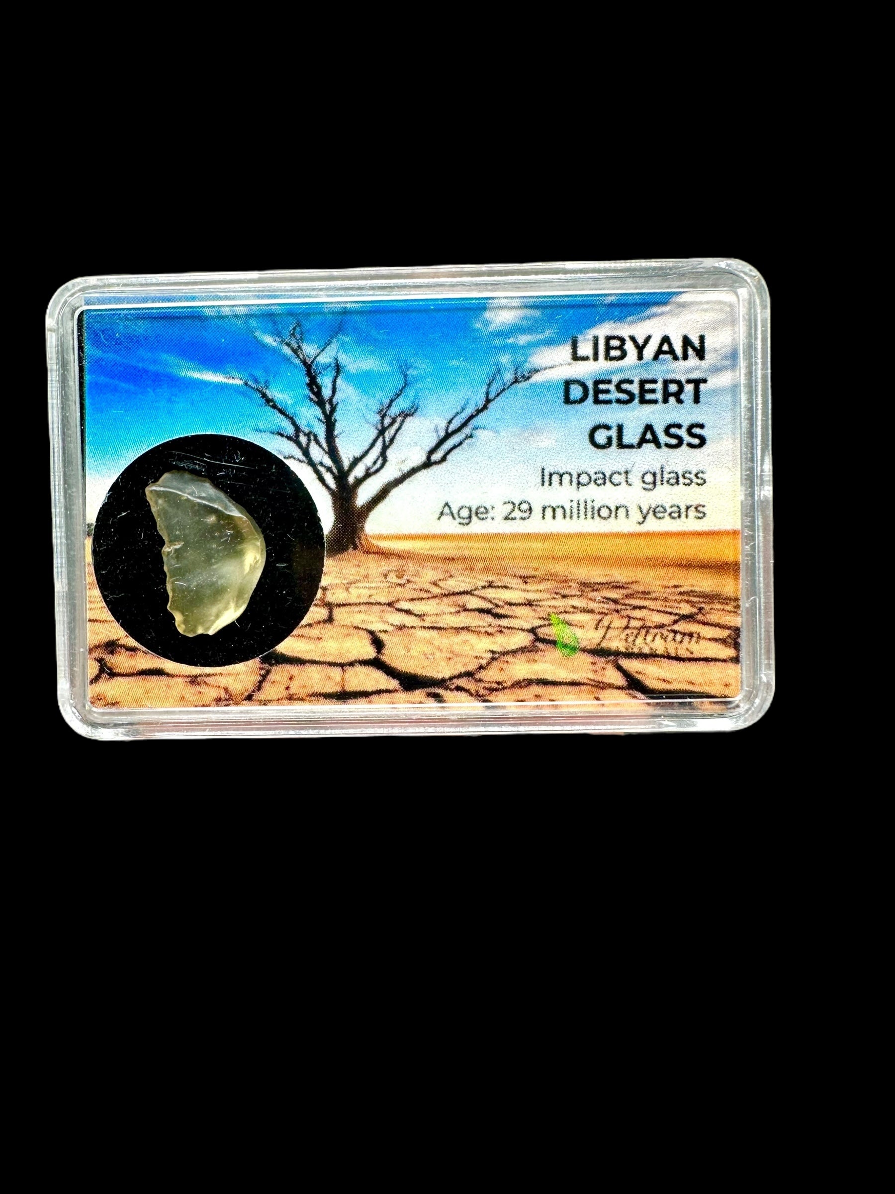 Libyan desert glass in box