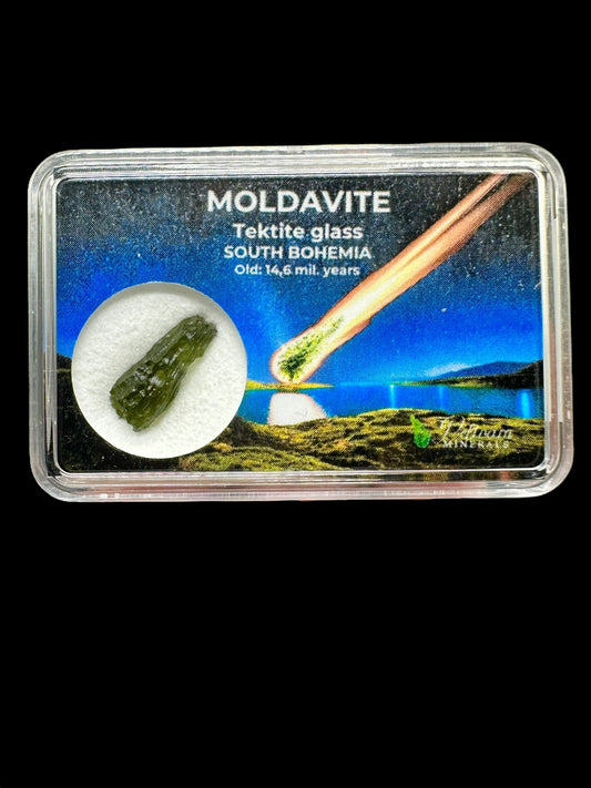 Moldavite in box – Nesmen – VVK15