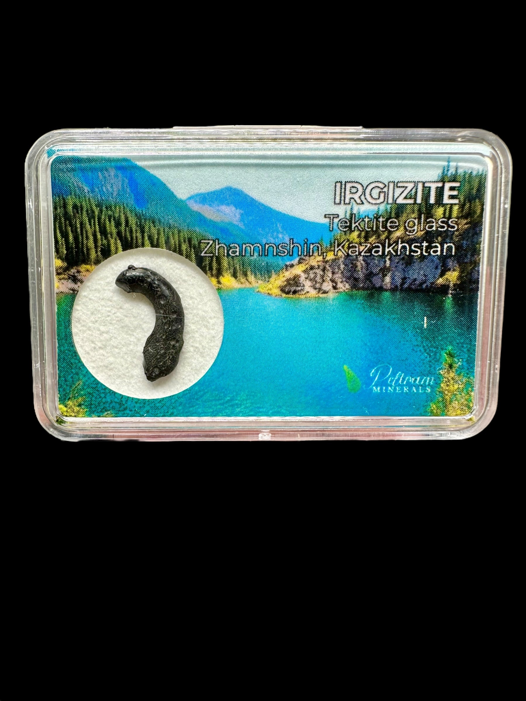 Irgizite in box 0,31g – Zhamanshin, Kazakhstan