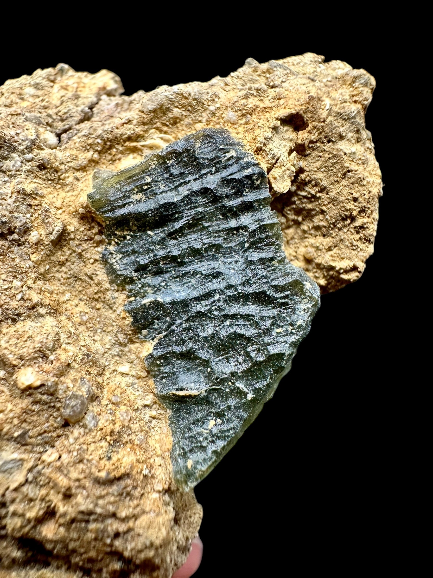 Moldavite in the sediment – Besednice – Sever - INS006