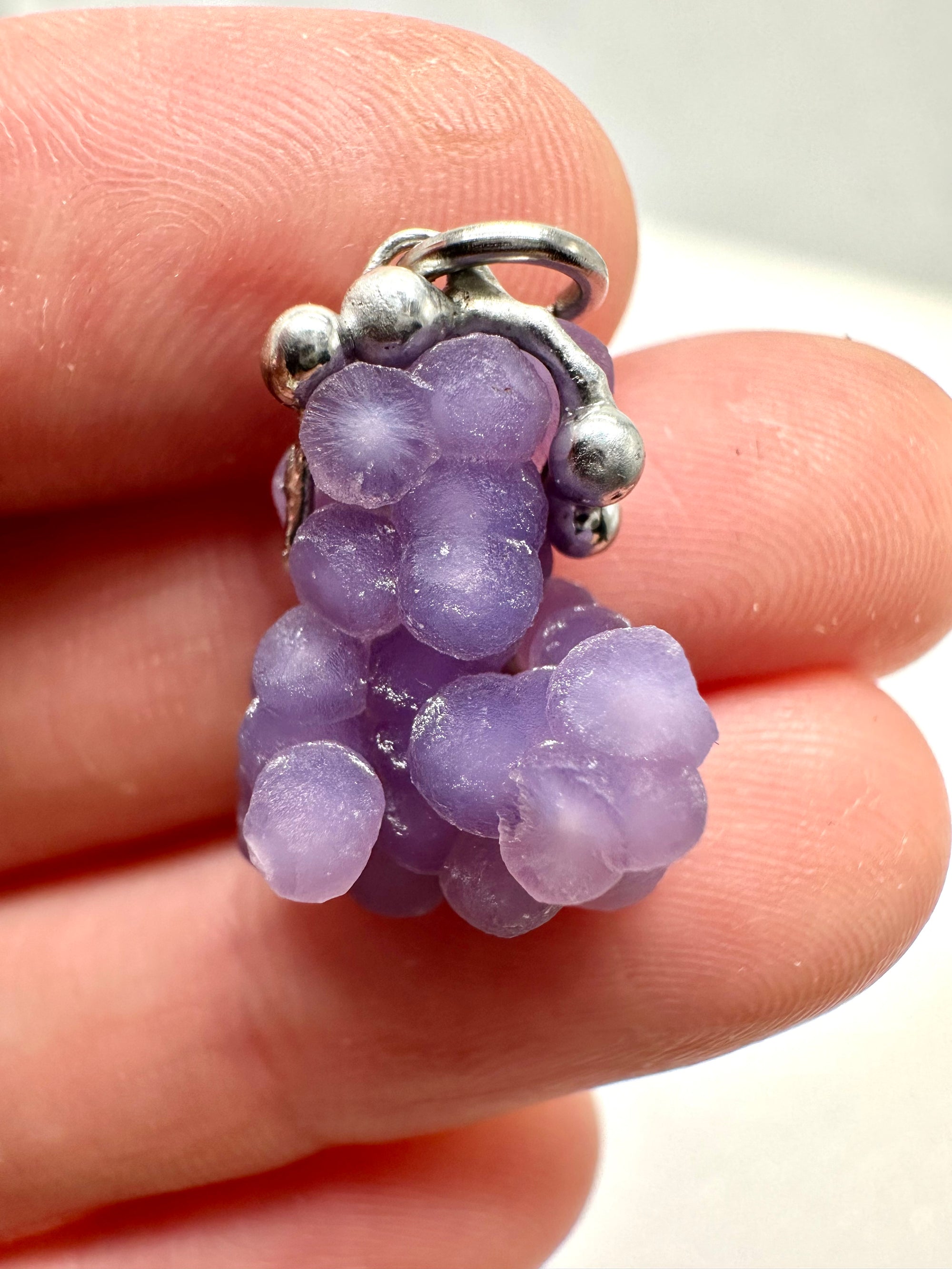 Grape chalcedony pendant