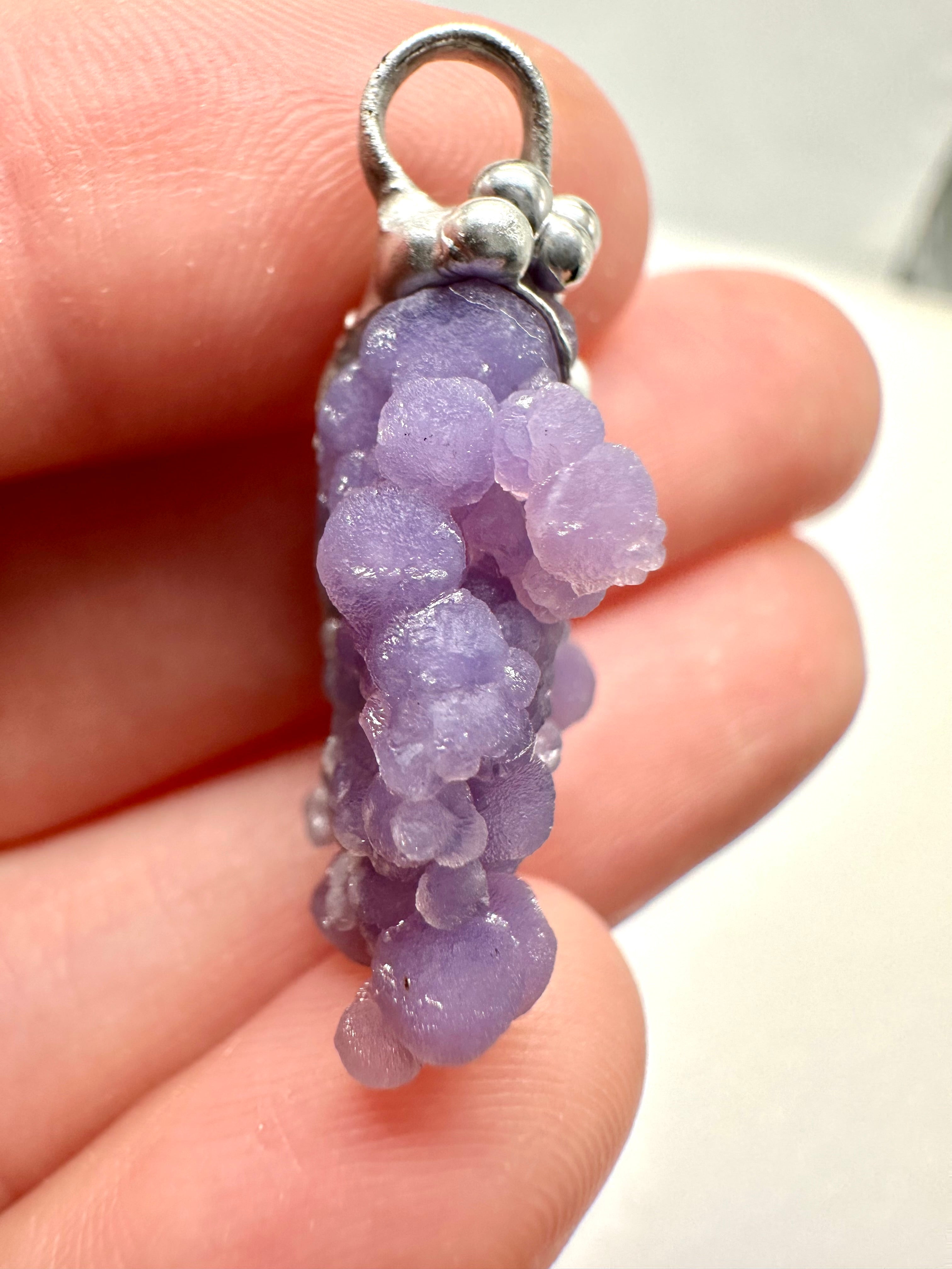Grape chalcedony pendant - P/HCH5