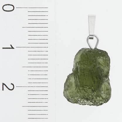 Pendente in argento con moldavite 1939