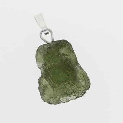 Pendente in argento con moldavite 1939