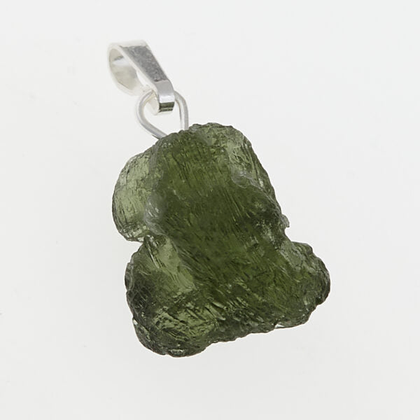 Pendente in argento con moldavite 1939