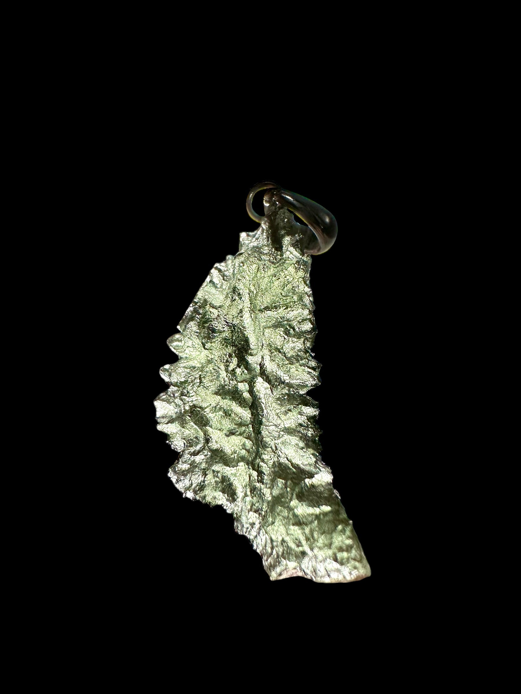 Silver moldavite pendant 1,4g - SP/V174
