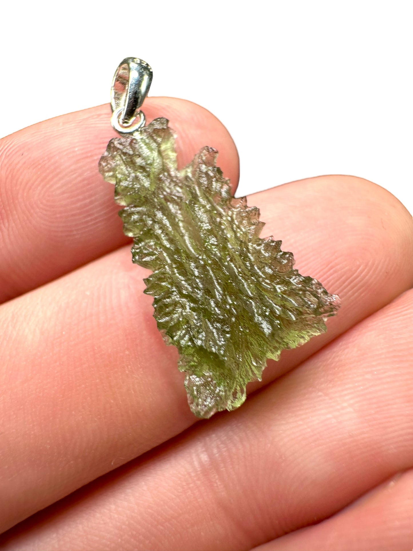 Pendente in argento con Moldavite – SP/V177