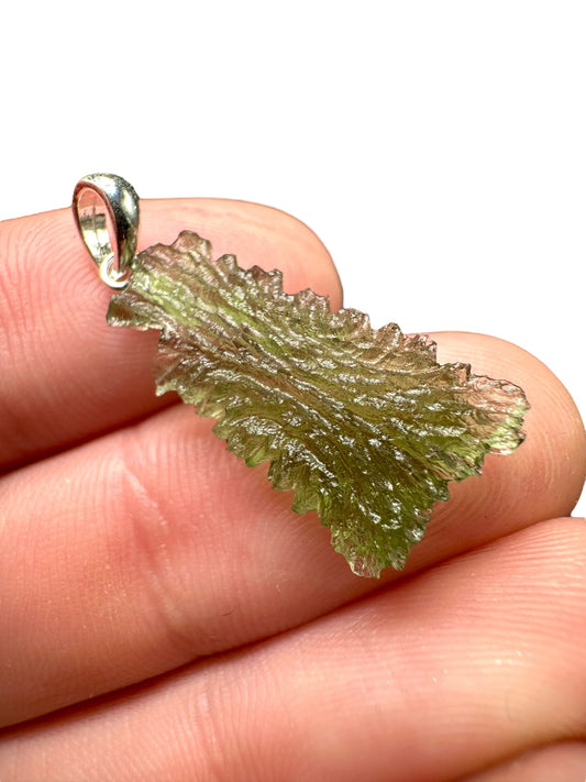 Pendente in argento con Moldavite – SP/V177