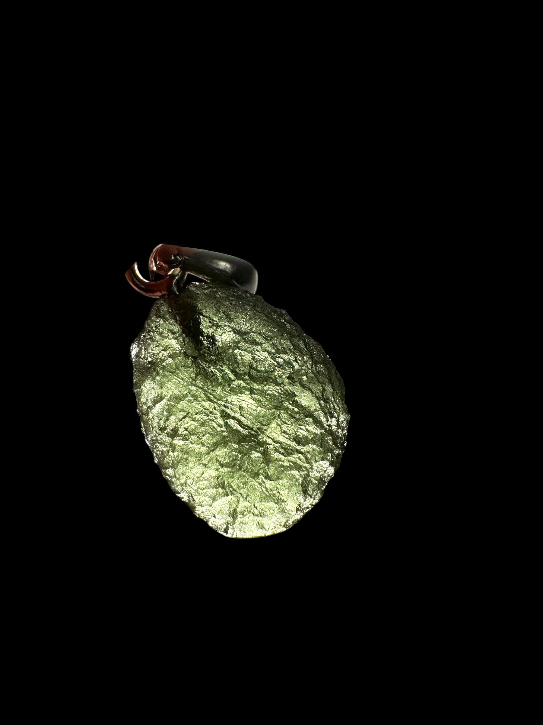 Silver moldavite pendant 0,9g - SP/V178