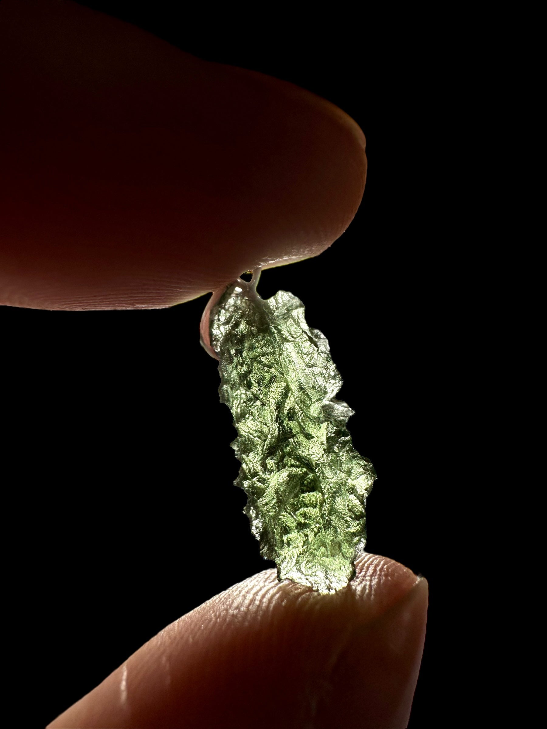 Silver moldavite pendant 1,2g - SP/V181