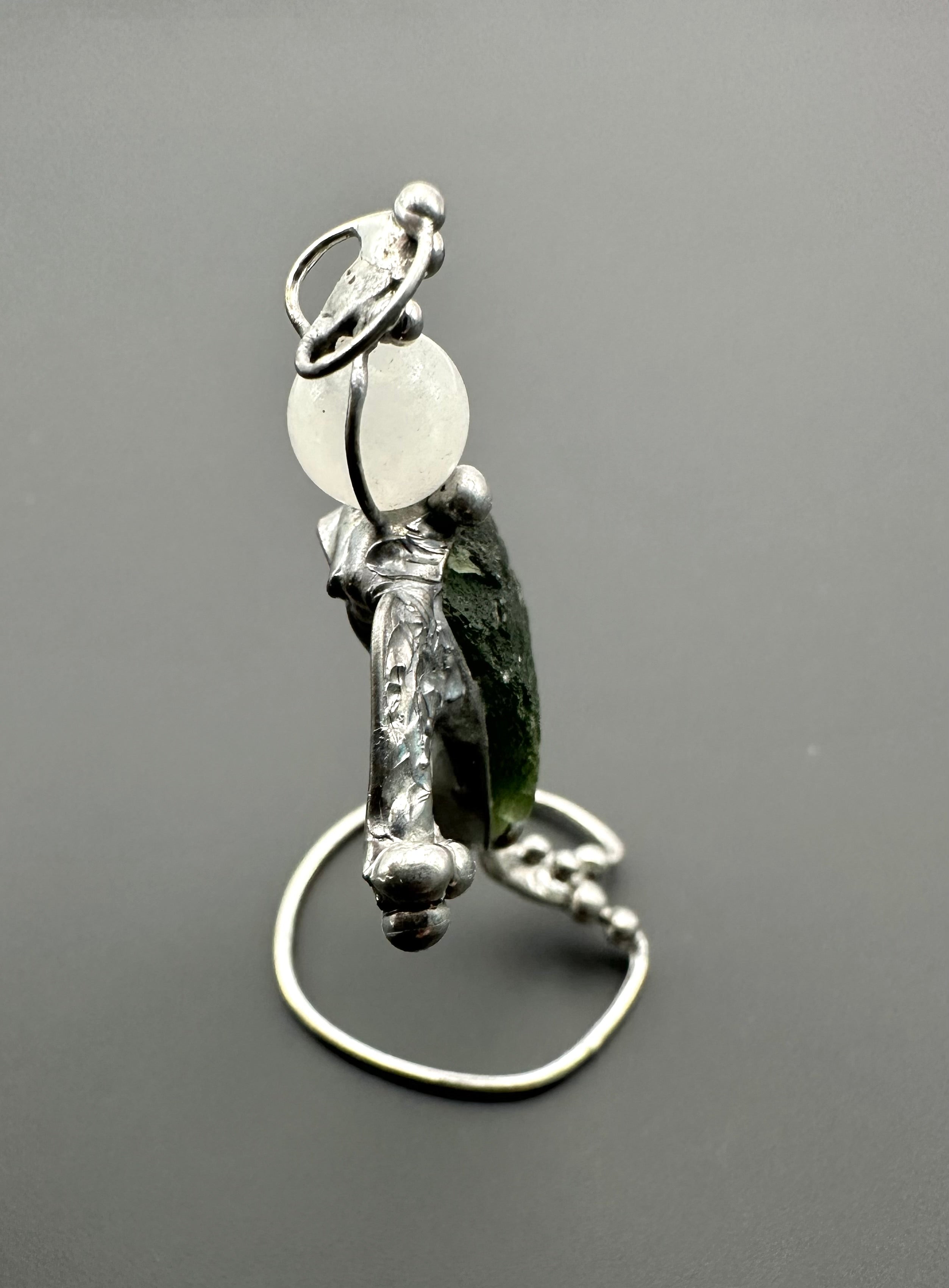 Angel with moldavites - AV001
