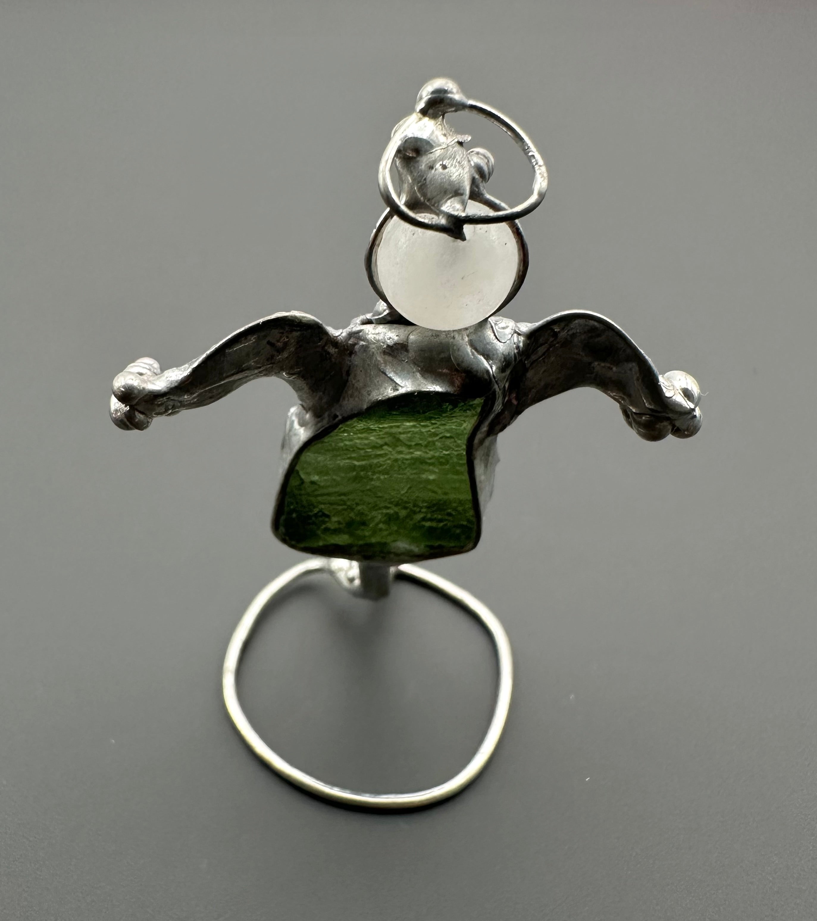 Angel with moldavites - AV001