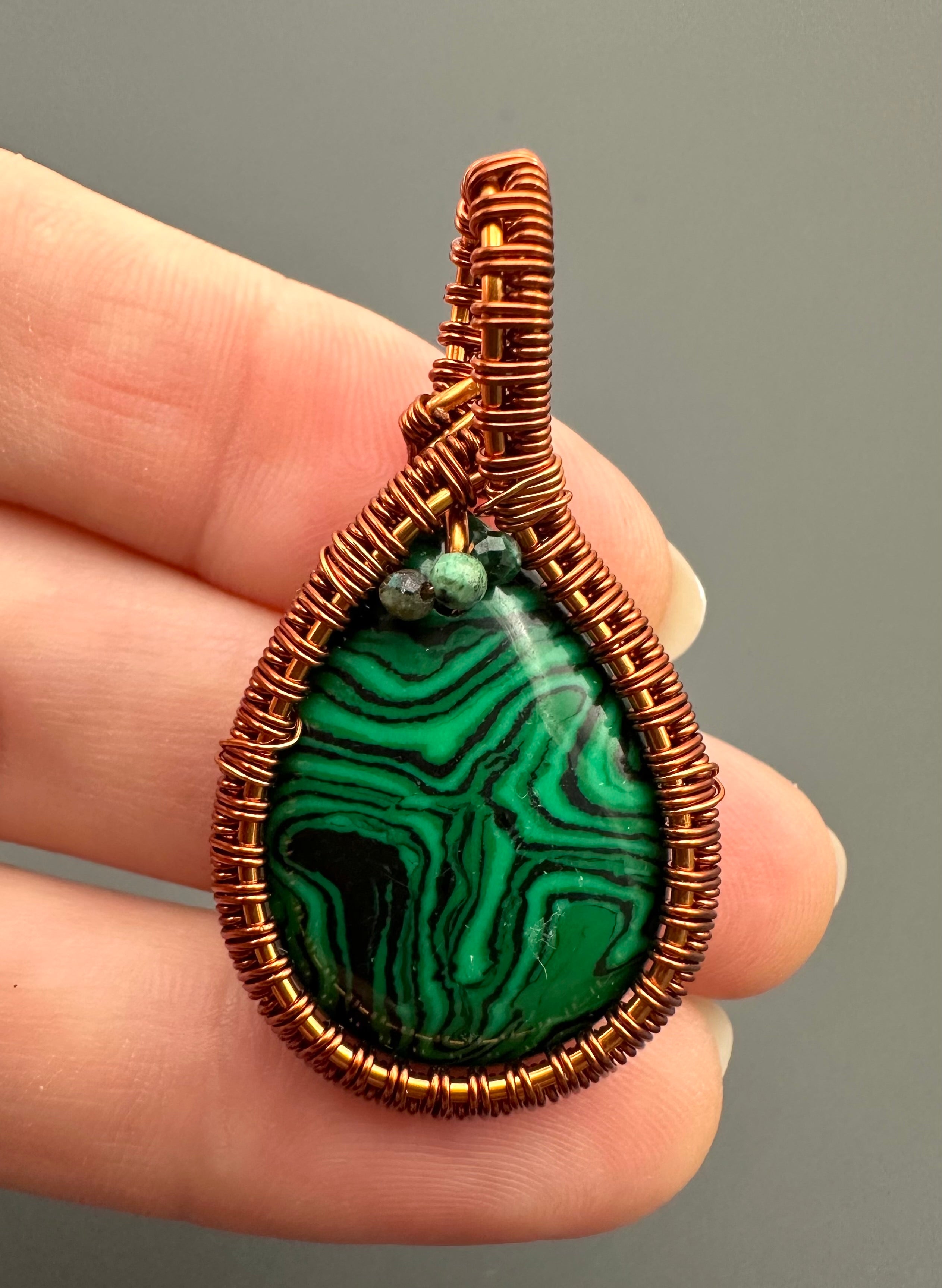 Malachite pendant - P/MCH01