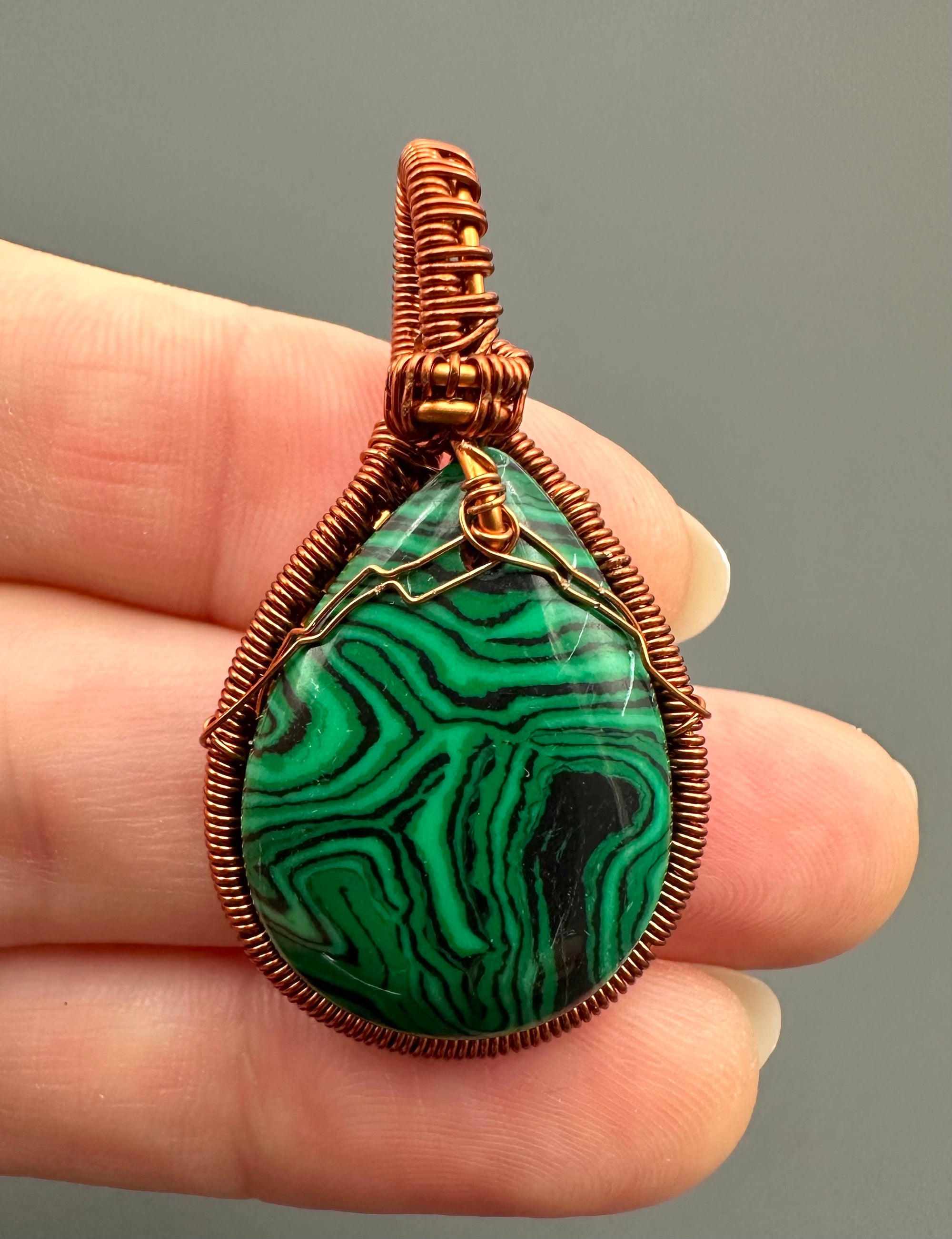 Malachite pendant
