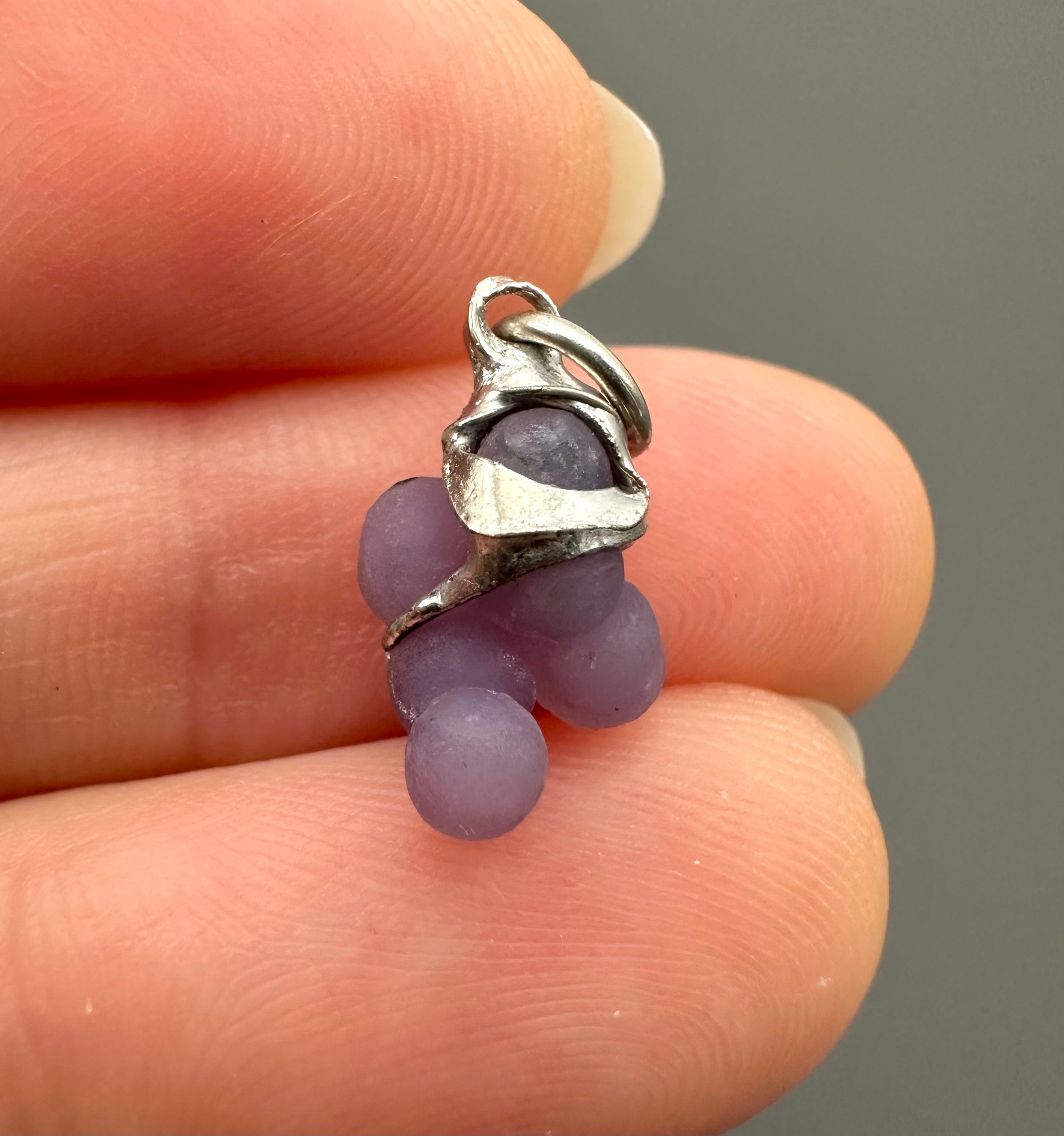 Grape chalcedony pendant