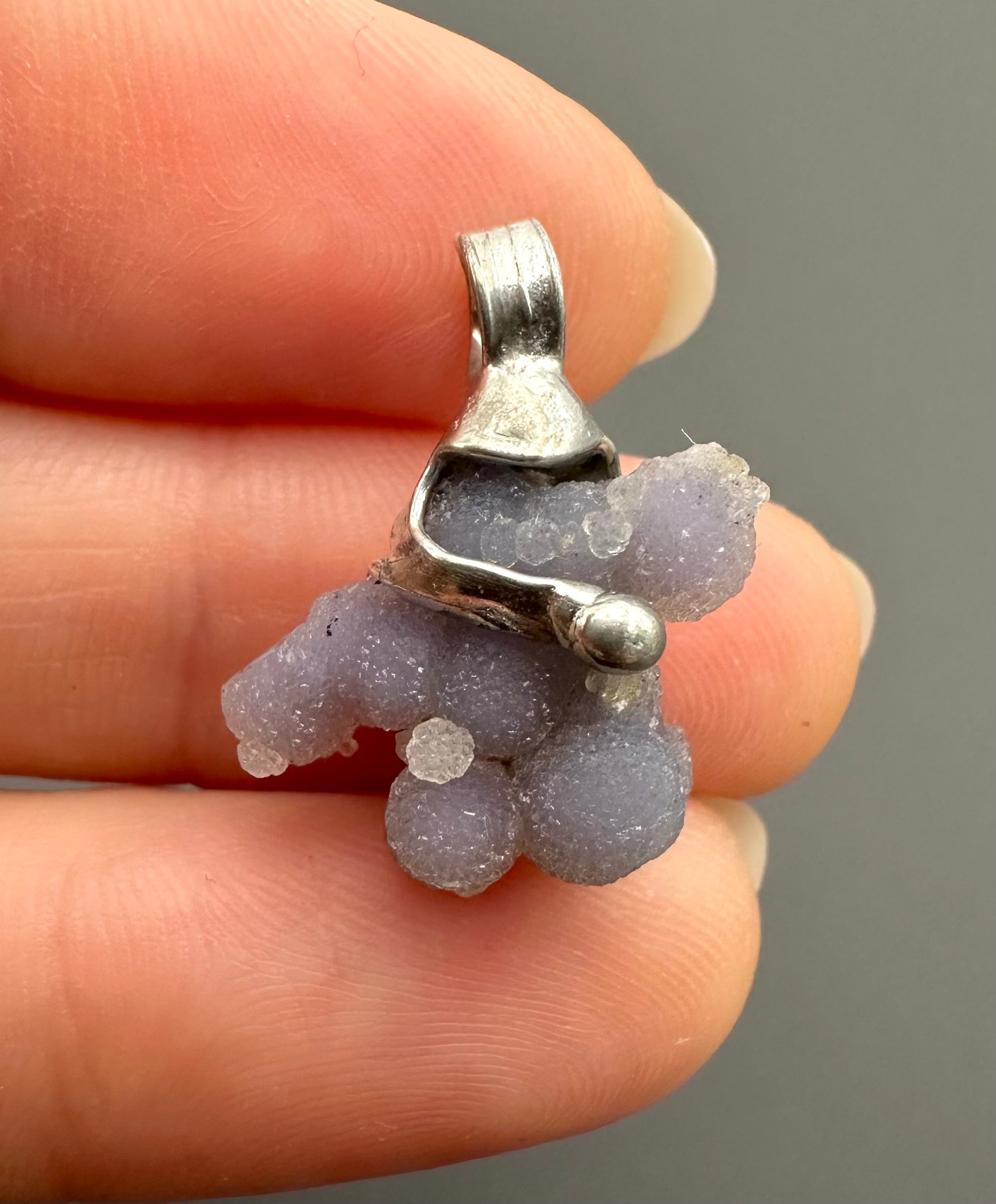 Grape chalcedony pendant