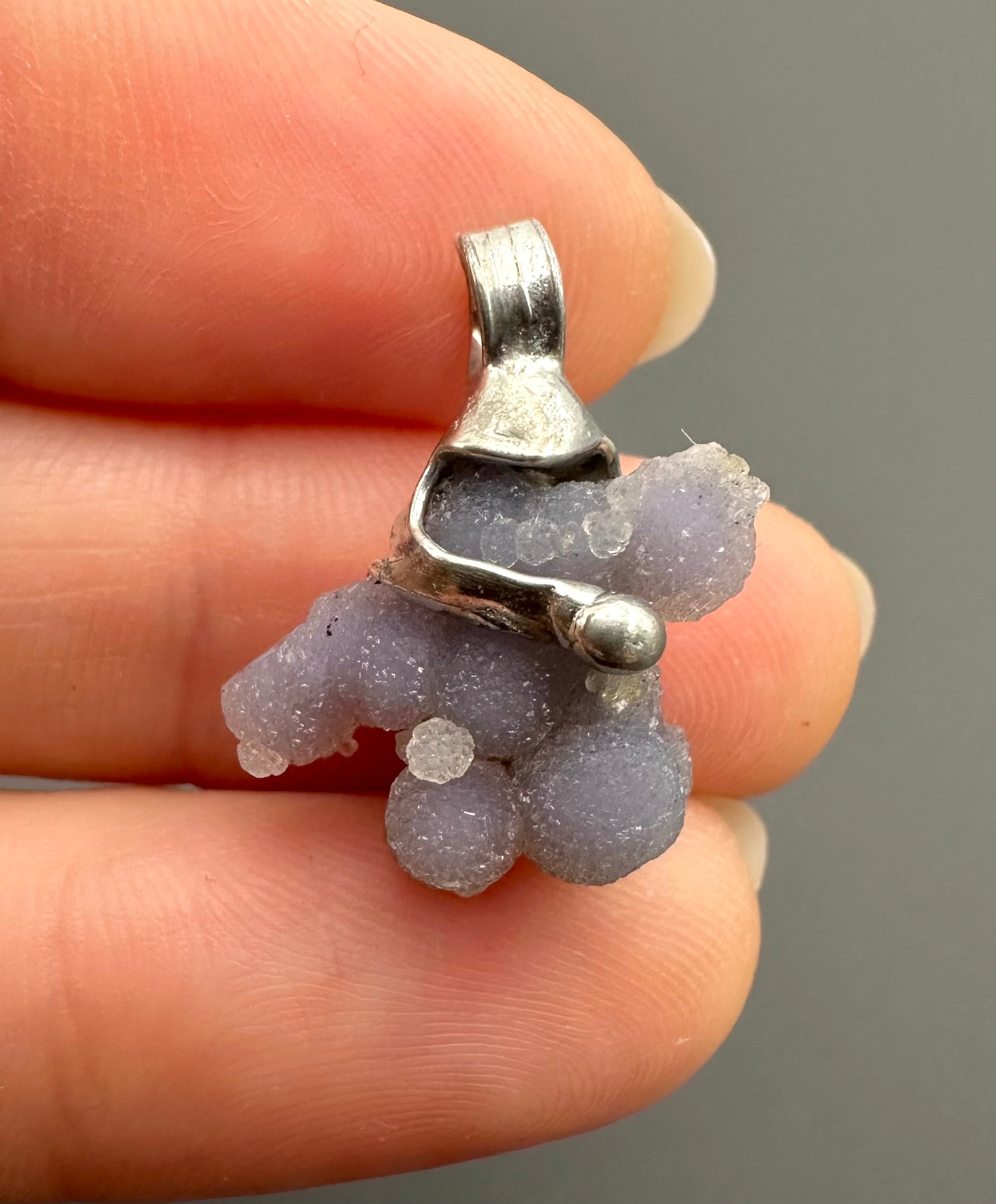 Grape chalcedony pendant