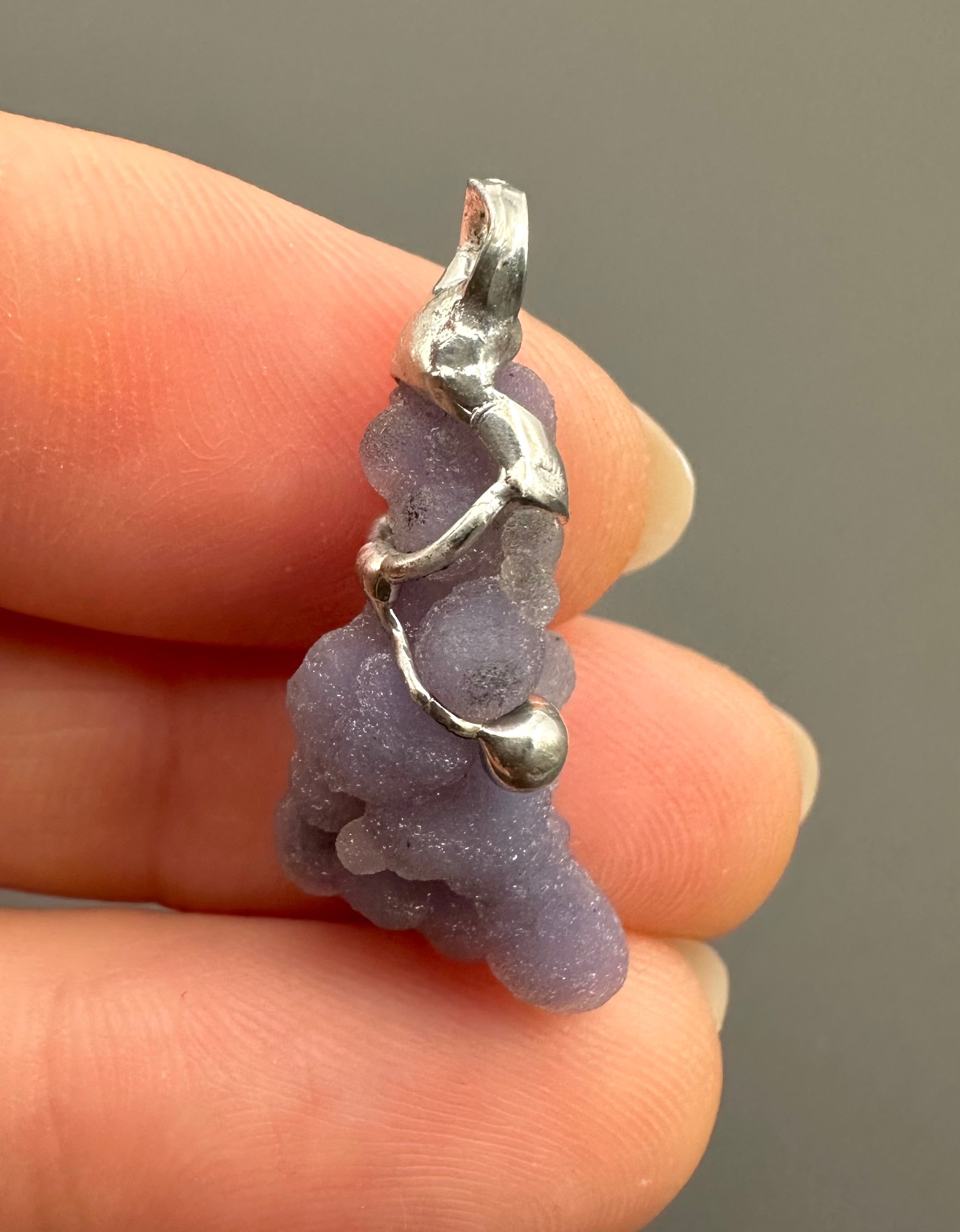 Grape chalcedony pendant