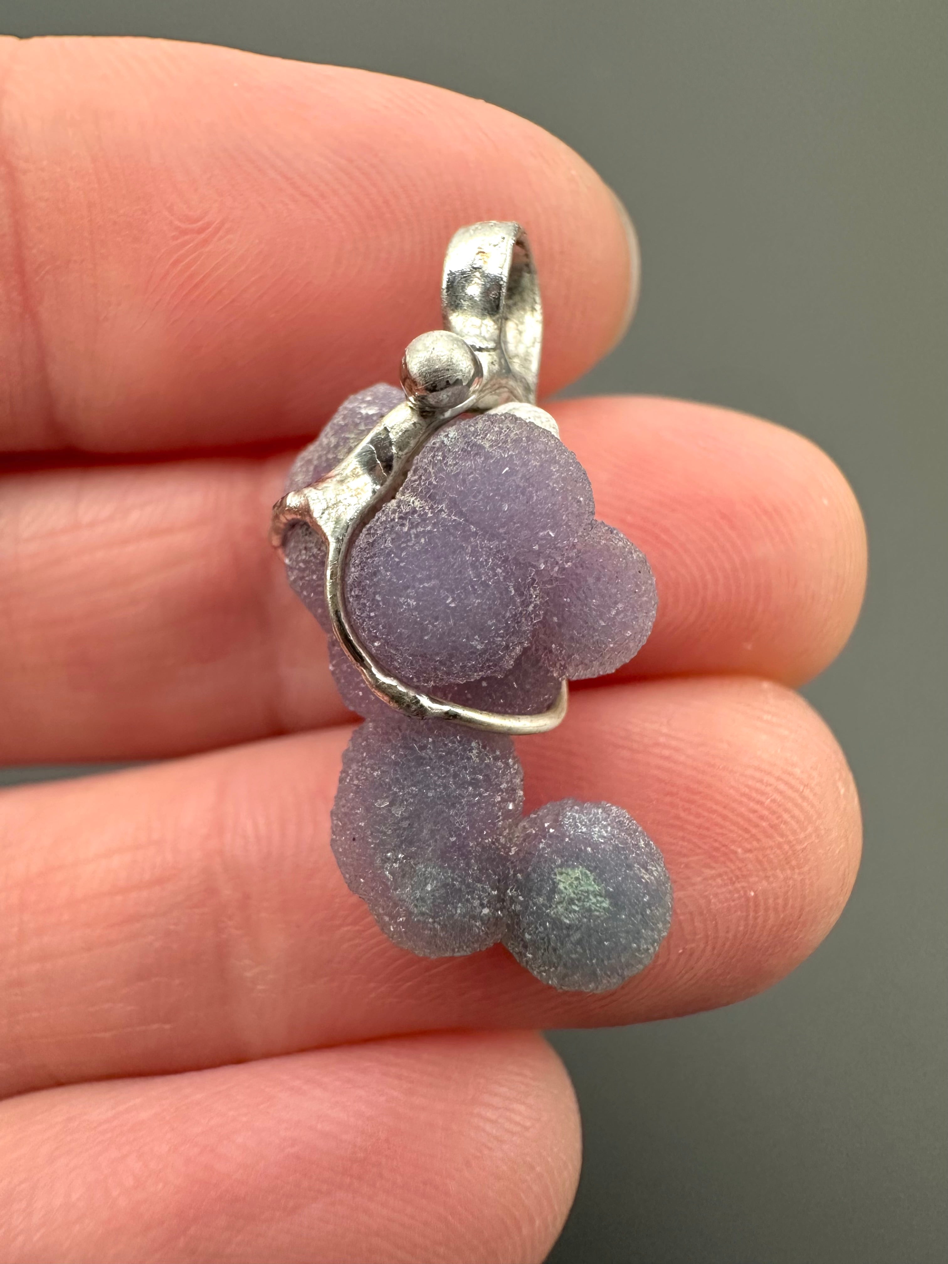 Grape chalcedony pendant
