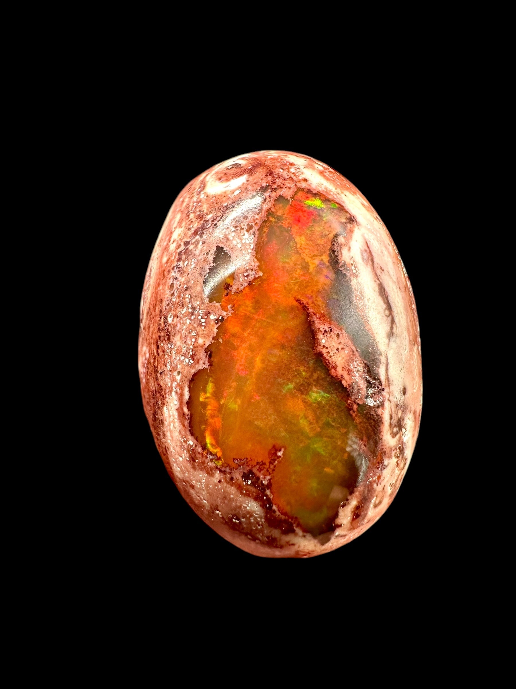 Fire opal – Cabochon – Queretaro, Mexico