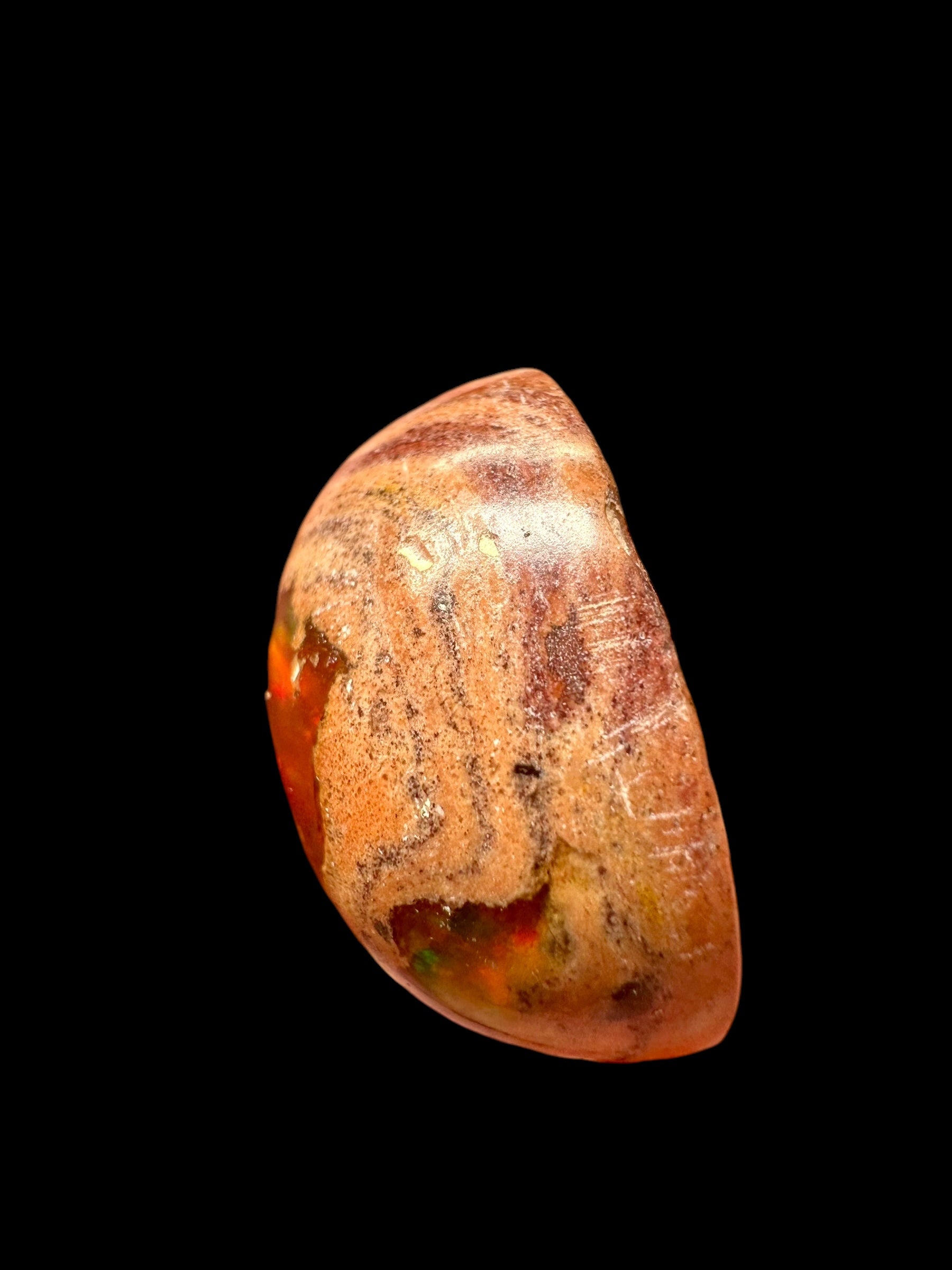 Fire opal – Cabochon – Queretaro, Mexico - OHK04