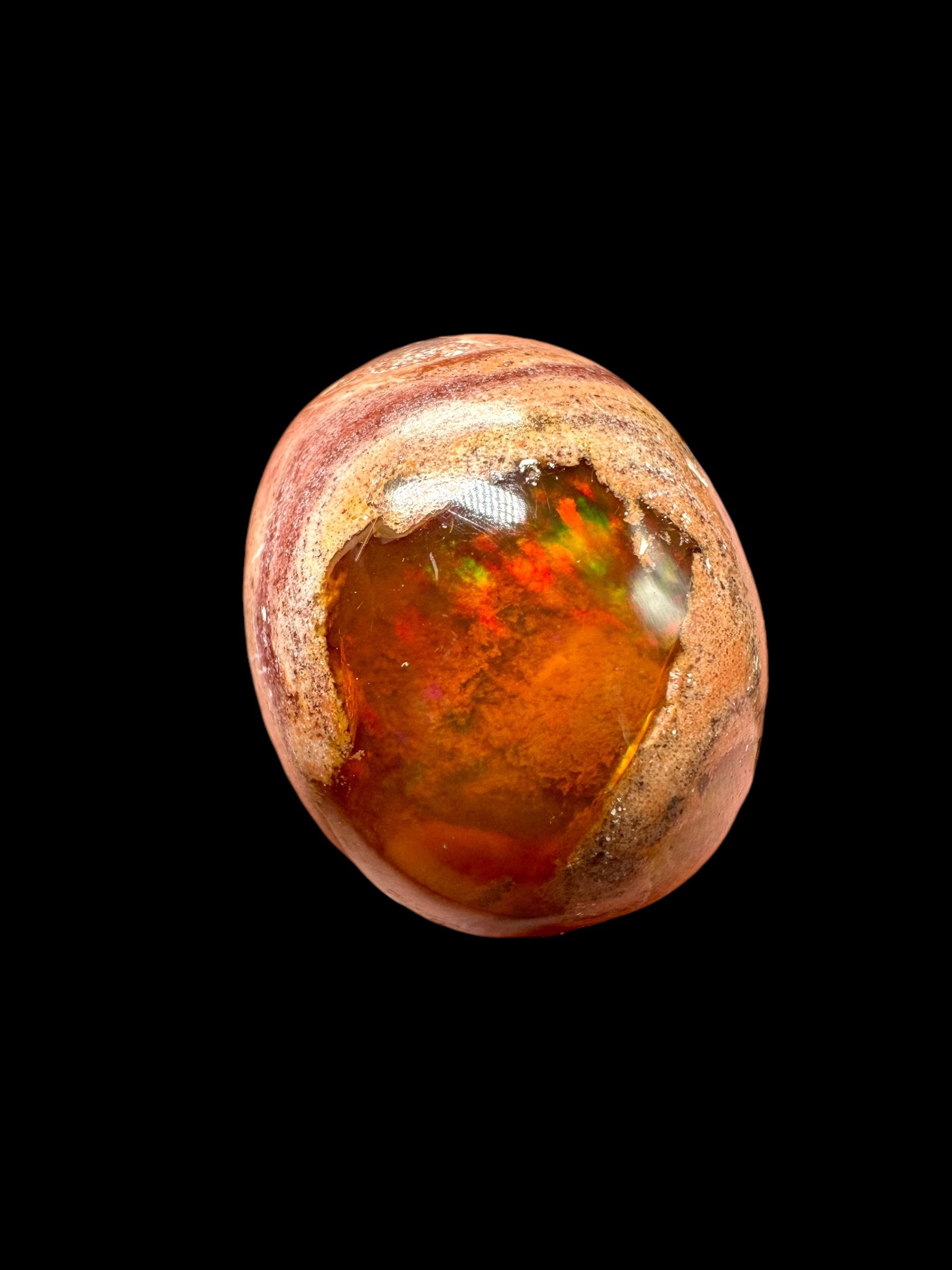 Fire opal – Cabochon – Queretaro, Mexico