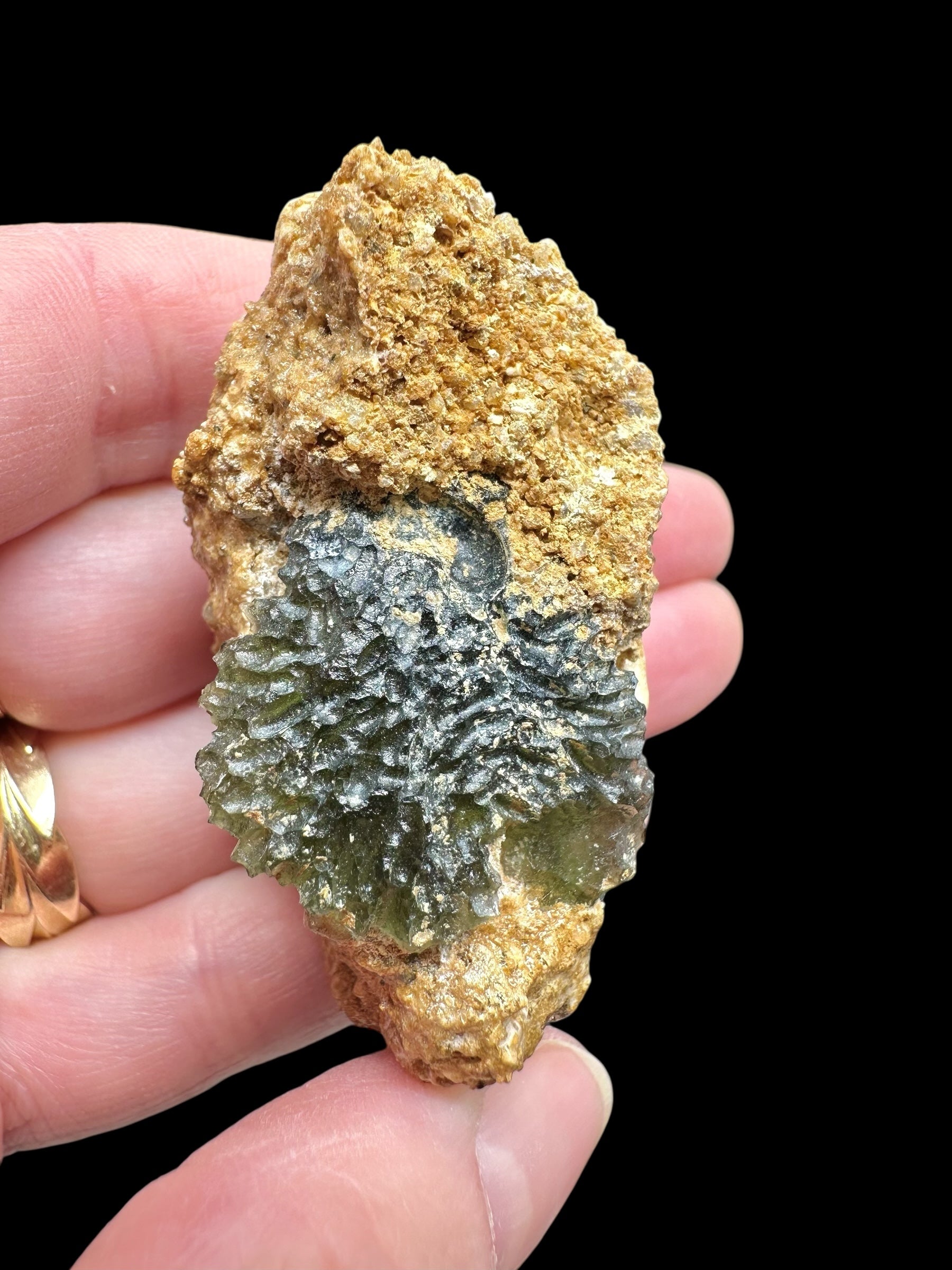Moldavite in the sediment – Maly Chlum