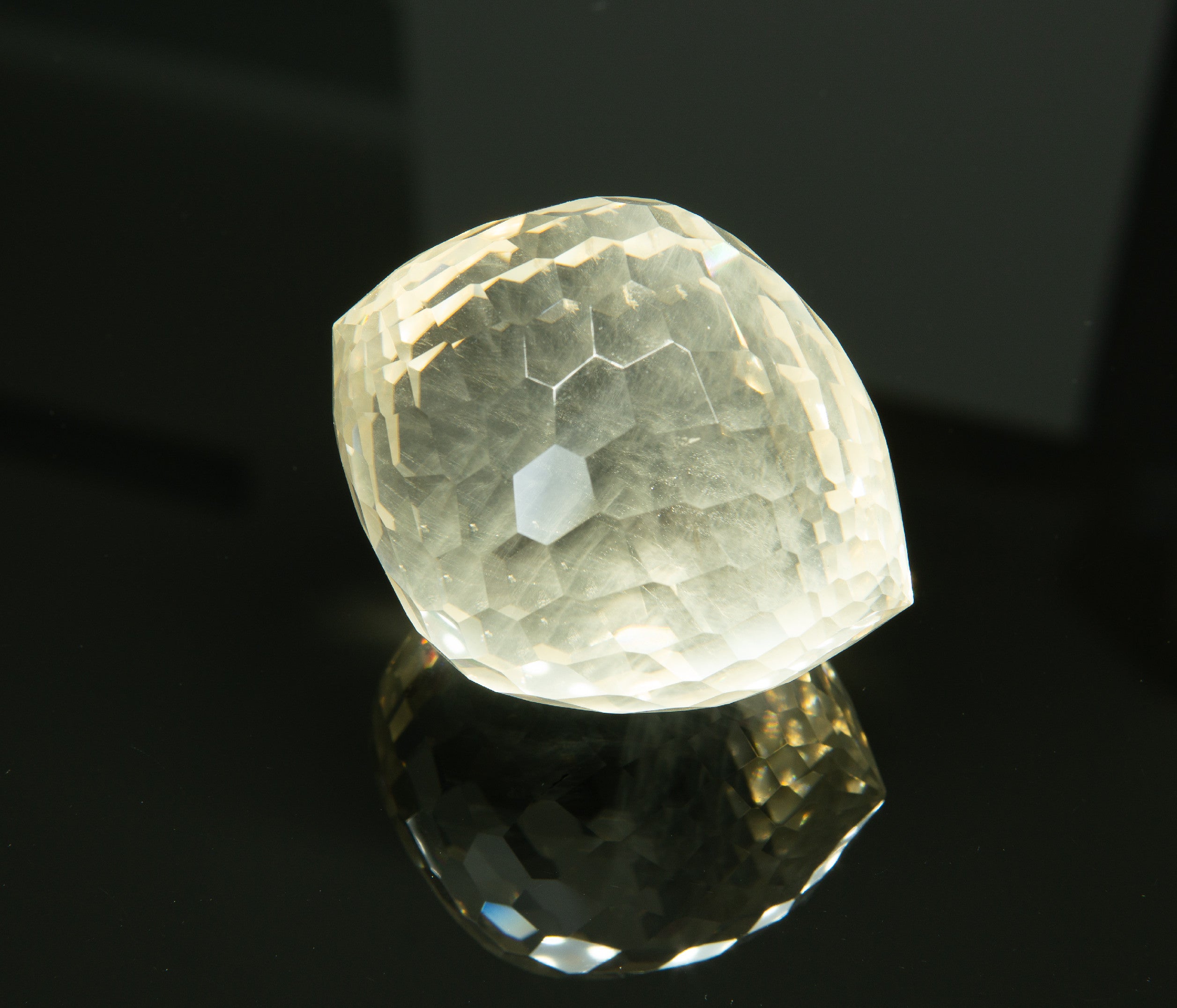 Faceted citrine – Bohdalec, Vysocina, CZ