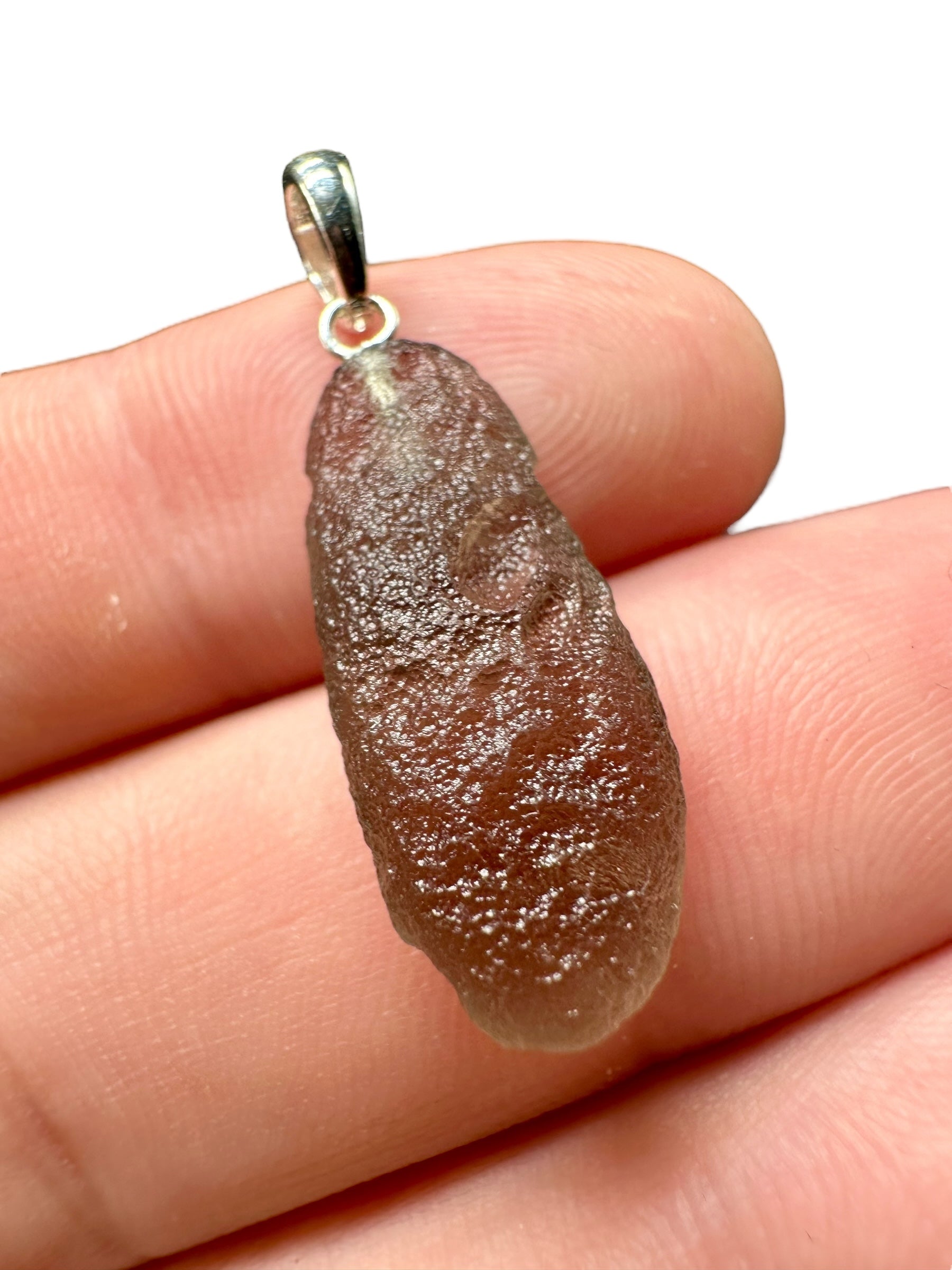 Silver colombianite pendant - SP/K009