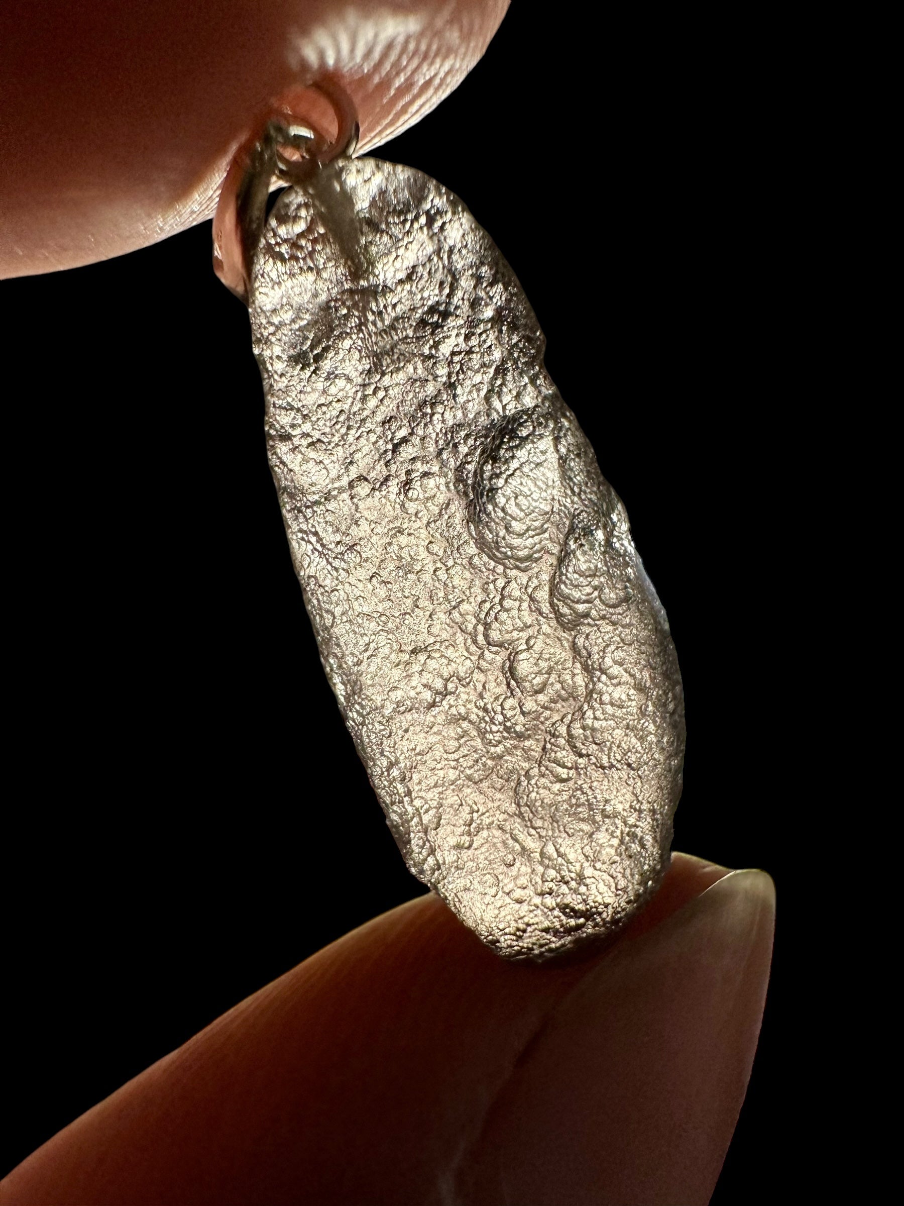 Silver colombianite pendant - SP/K009