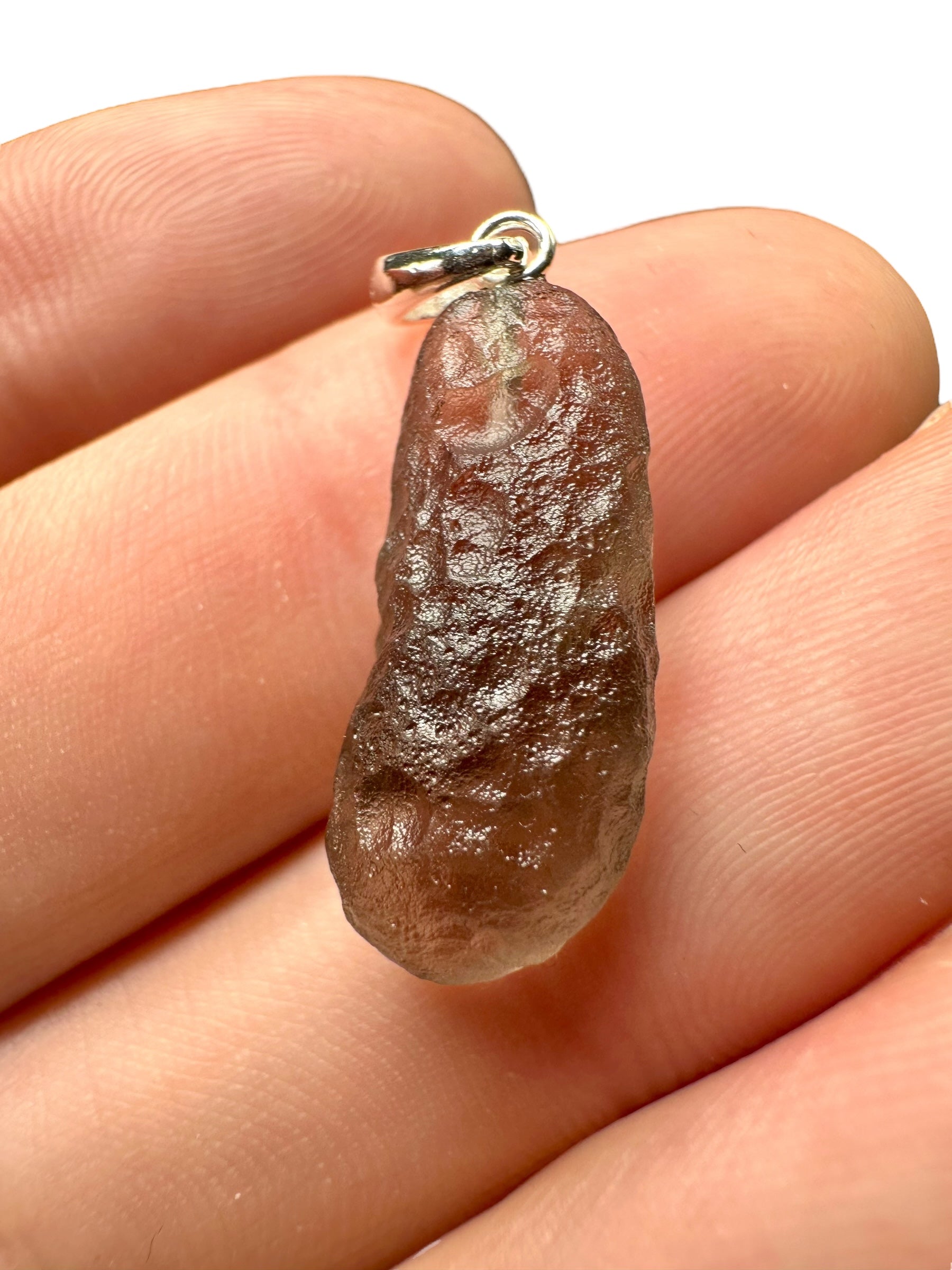 Silver colombianite pendant - SP/K010