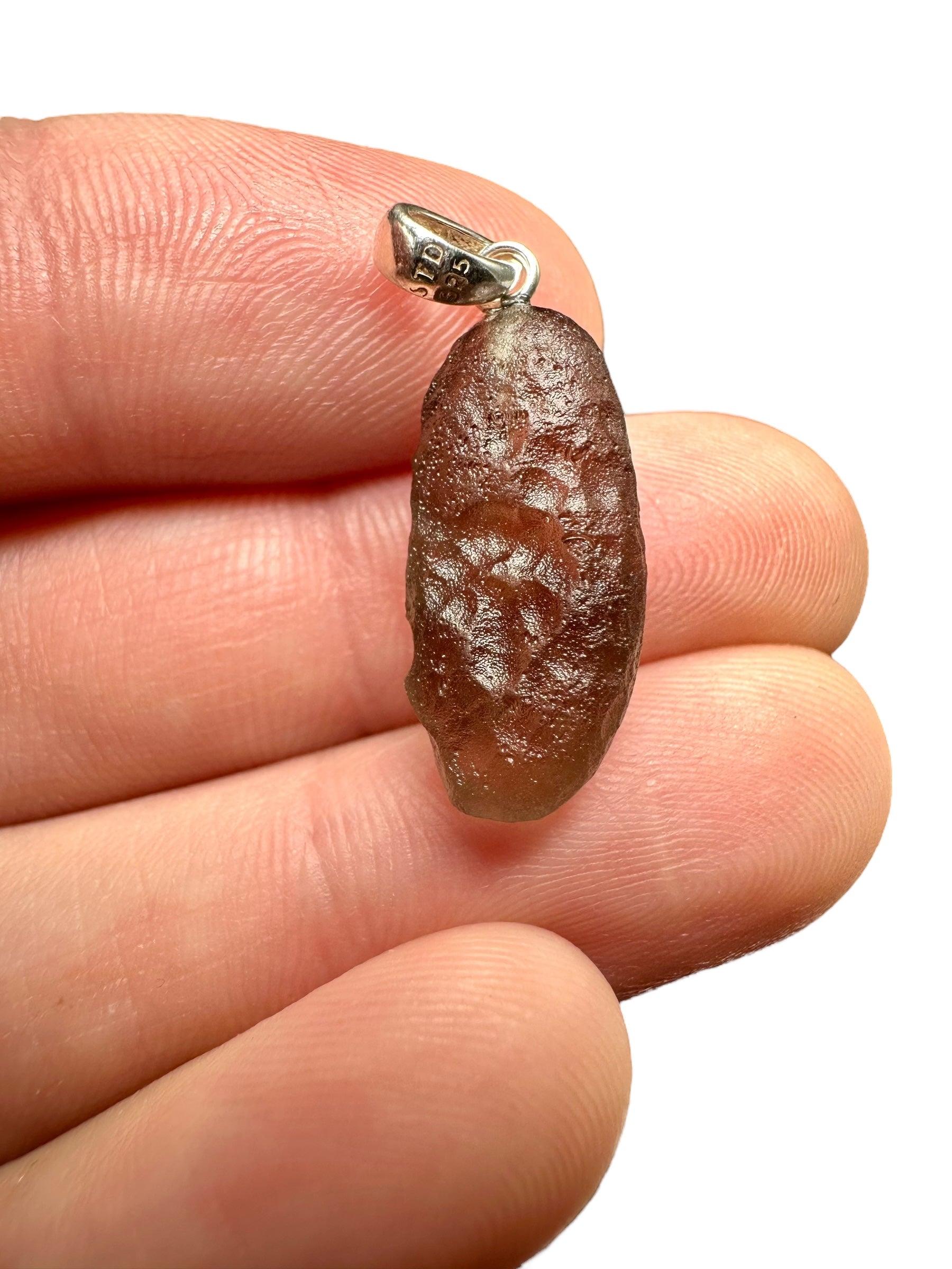 Silver colombianite pendant - SP/K012