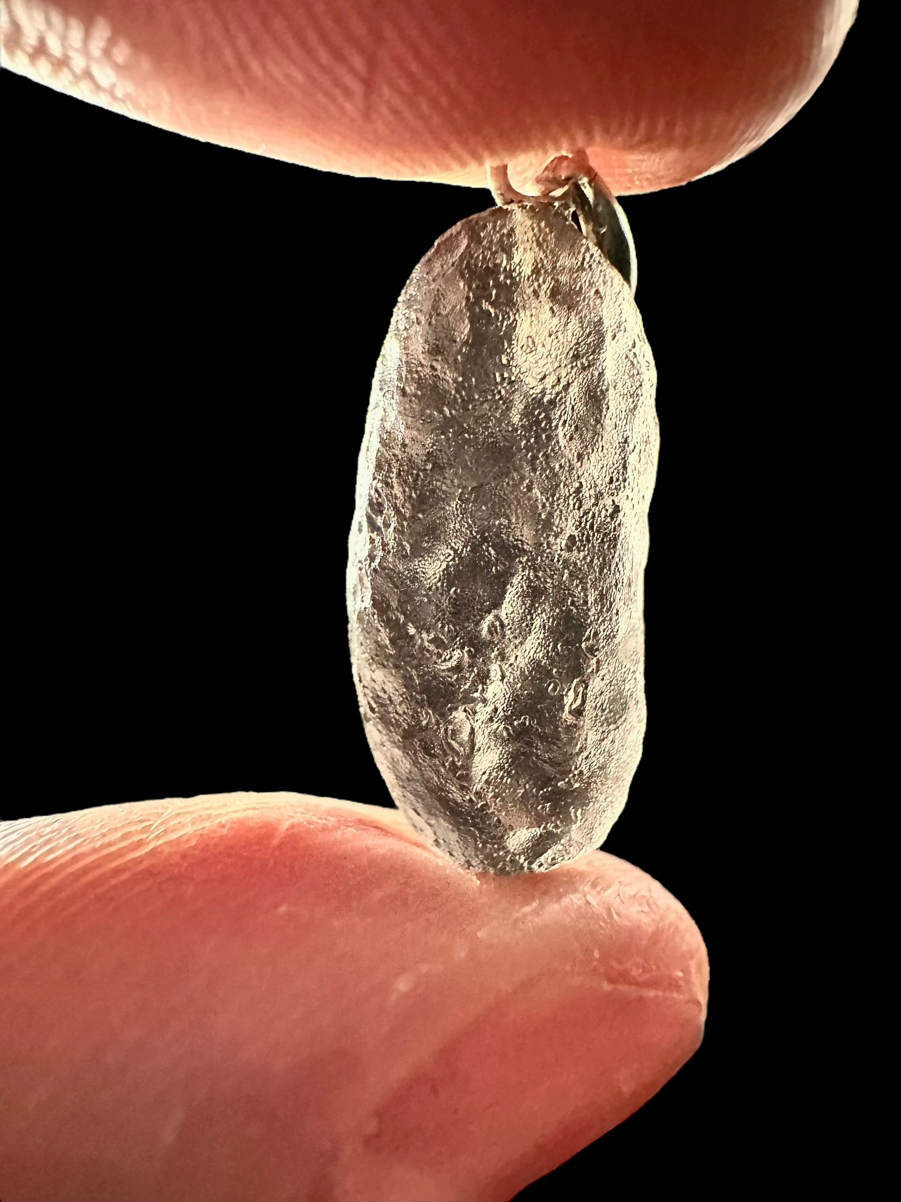 Silver colombianite pendant - SP/K012