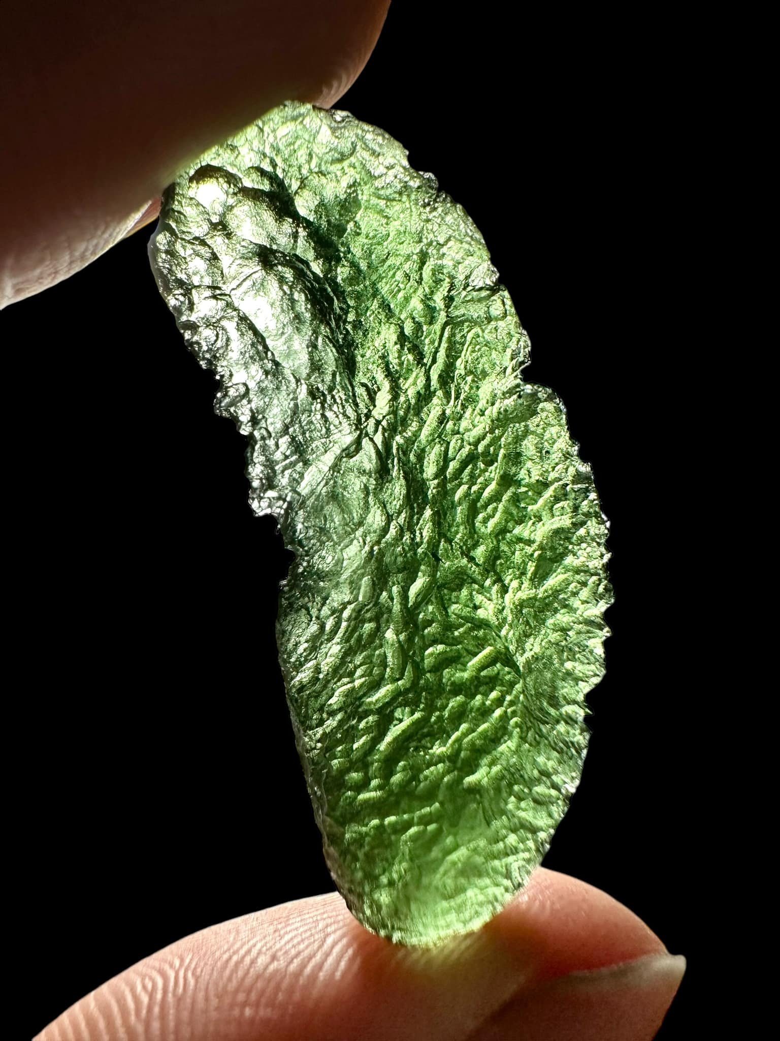 Moldavite – Nesmen – jimka – 8,4g - V2092