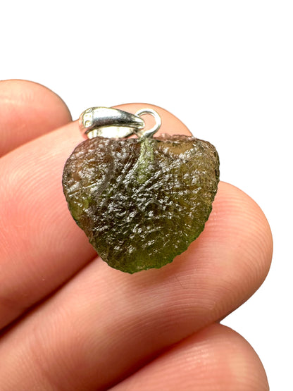 Pendente in argento con Moldavite – SP/V182