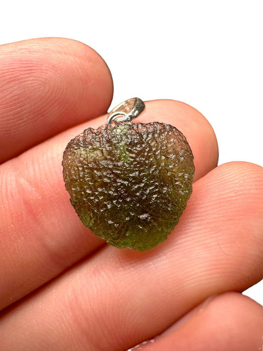 Pendente in argento con Moldavite – SP/V182
