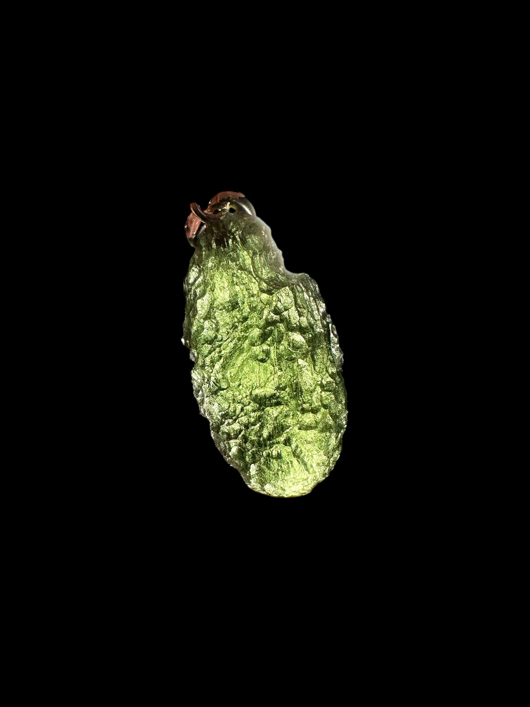 Silver moldavite pendant 2g - SP/V183